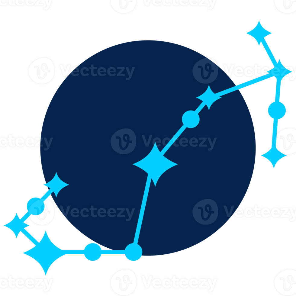 Schorpioen astrologisch ster teken modern illustratie PNG transparant achtergrond