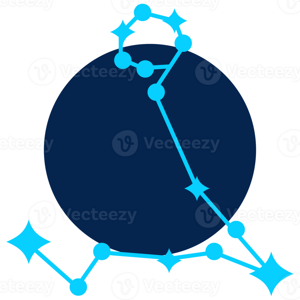 vissen astrologisch ster teken modern illustratie PNG transparant achtergrond