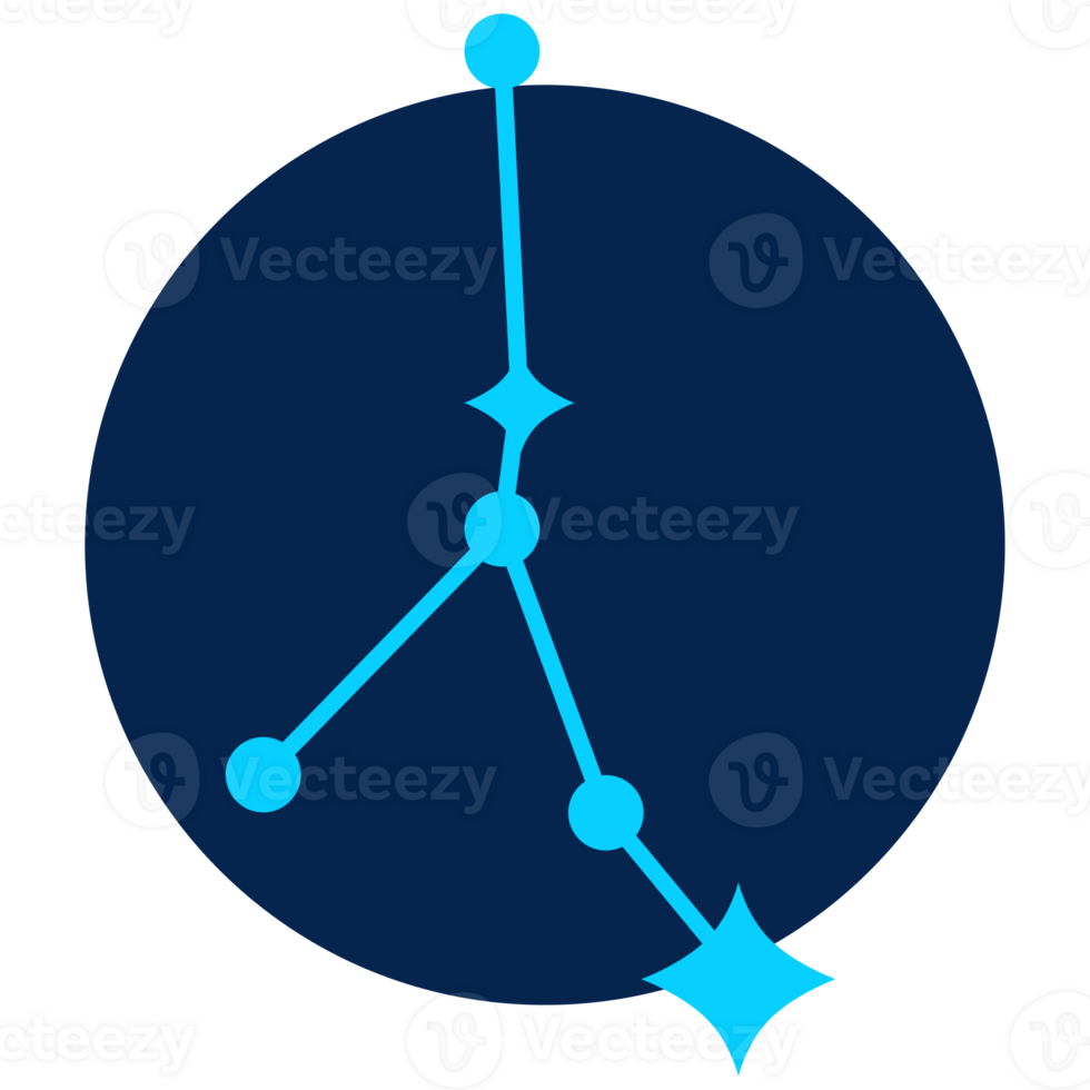 Krebs astrologisch Star Zeichen modern Illustration png transparent Hintergrund