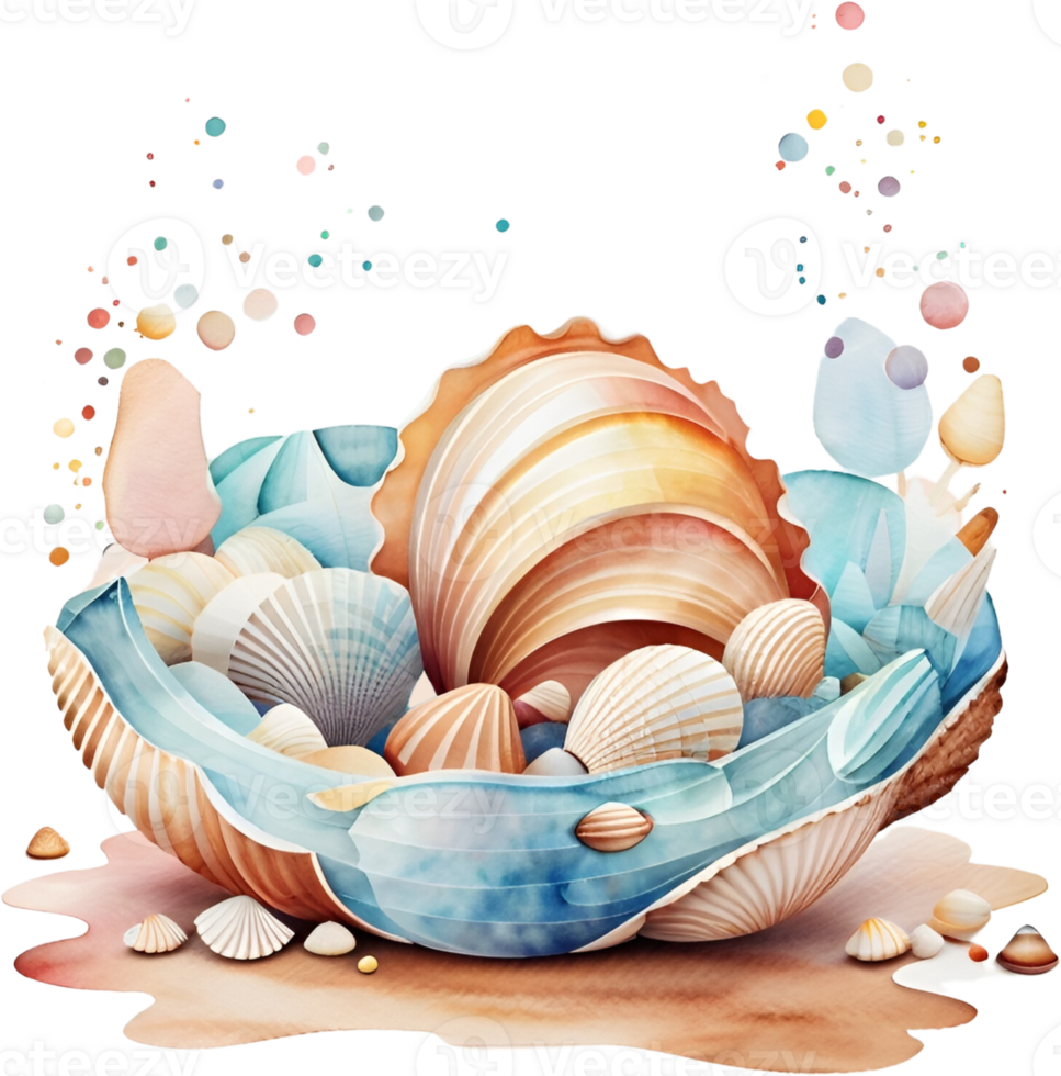 ai gegenereerd zeemeerminnen kinderkamer waterverf clip art, onderwater- dolfijn zee meisjes kawaii, schattig kinderen pastel ontwerper stickers png