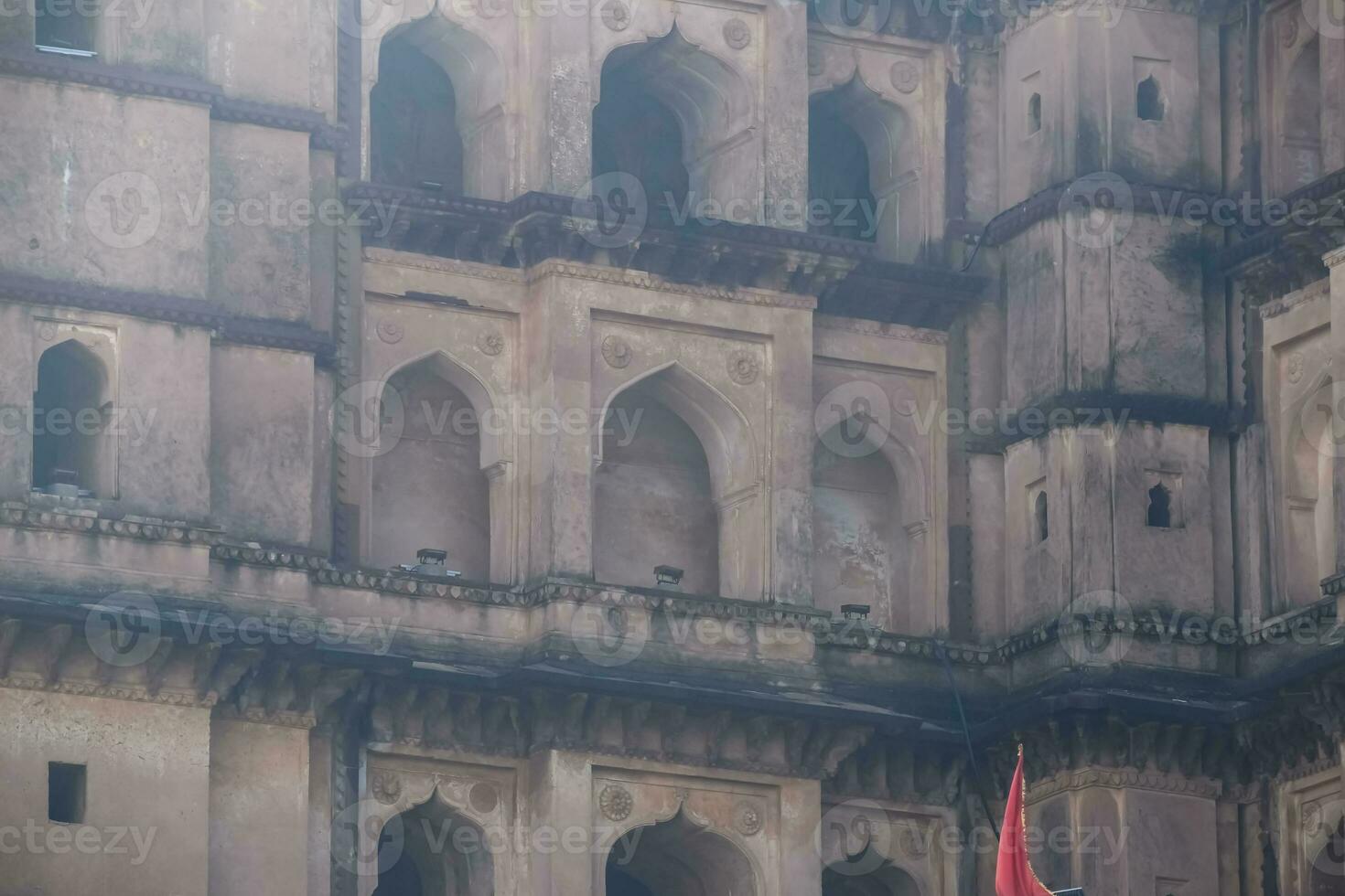 Beautiful view of Orchha Palace Fort, Raja Mahal and chaturbhuj temple from jahangir mahal, Orchha, Madhya Pradesh, Jahangir Mahal Orchha Fort in Orchha, Madhya Pradesh, Indian archaeological sites photo