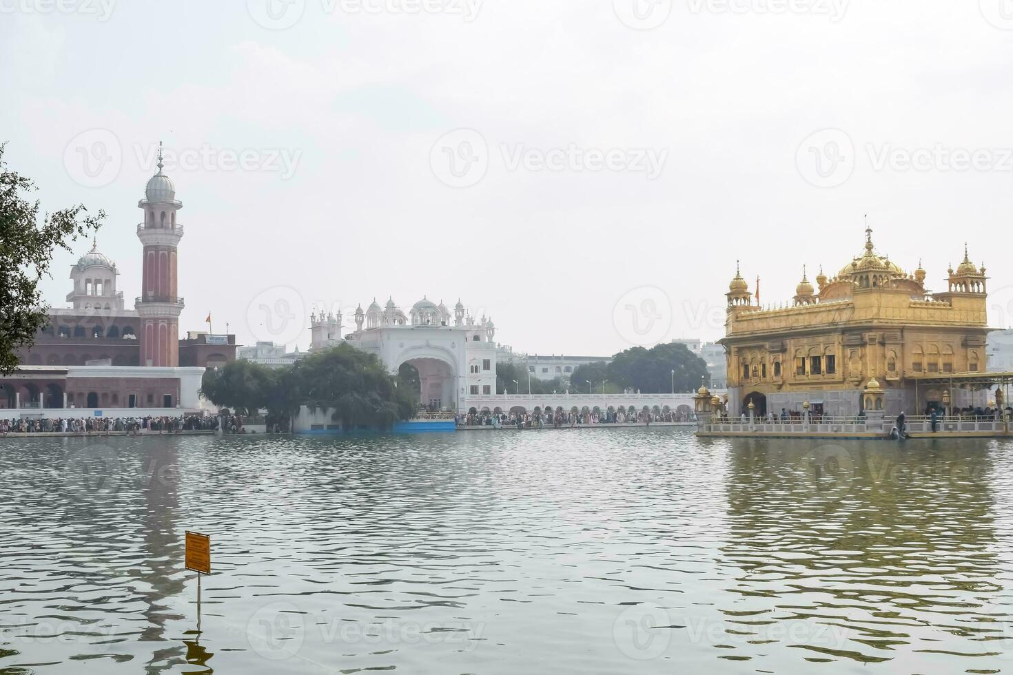 Beautiful view of Golden Temple - Harmandir Sahib in Amritsar, Punjab, India, Famous indian sikh landmark, Golden Temple, the main sanctuary of Sikhs in Amritsar, India photo