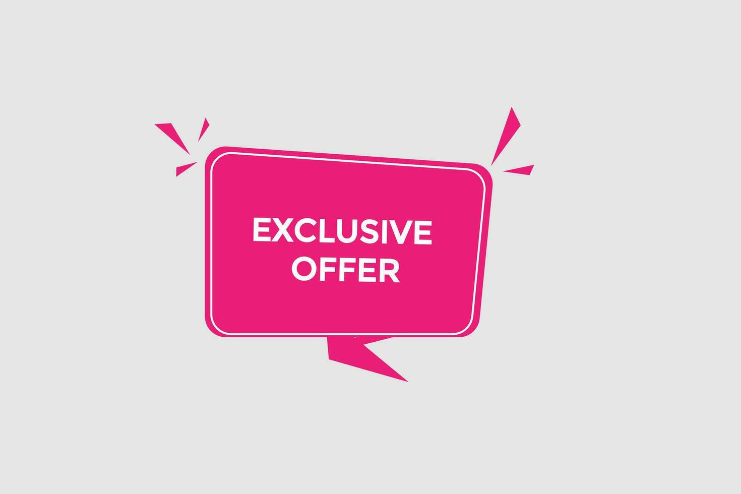 new exclusive offer  website, click button, level, sign, speech, bubble  banner, vector