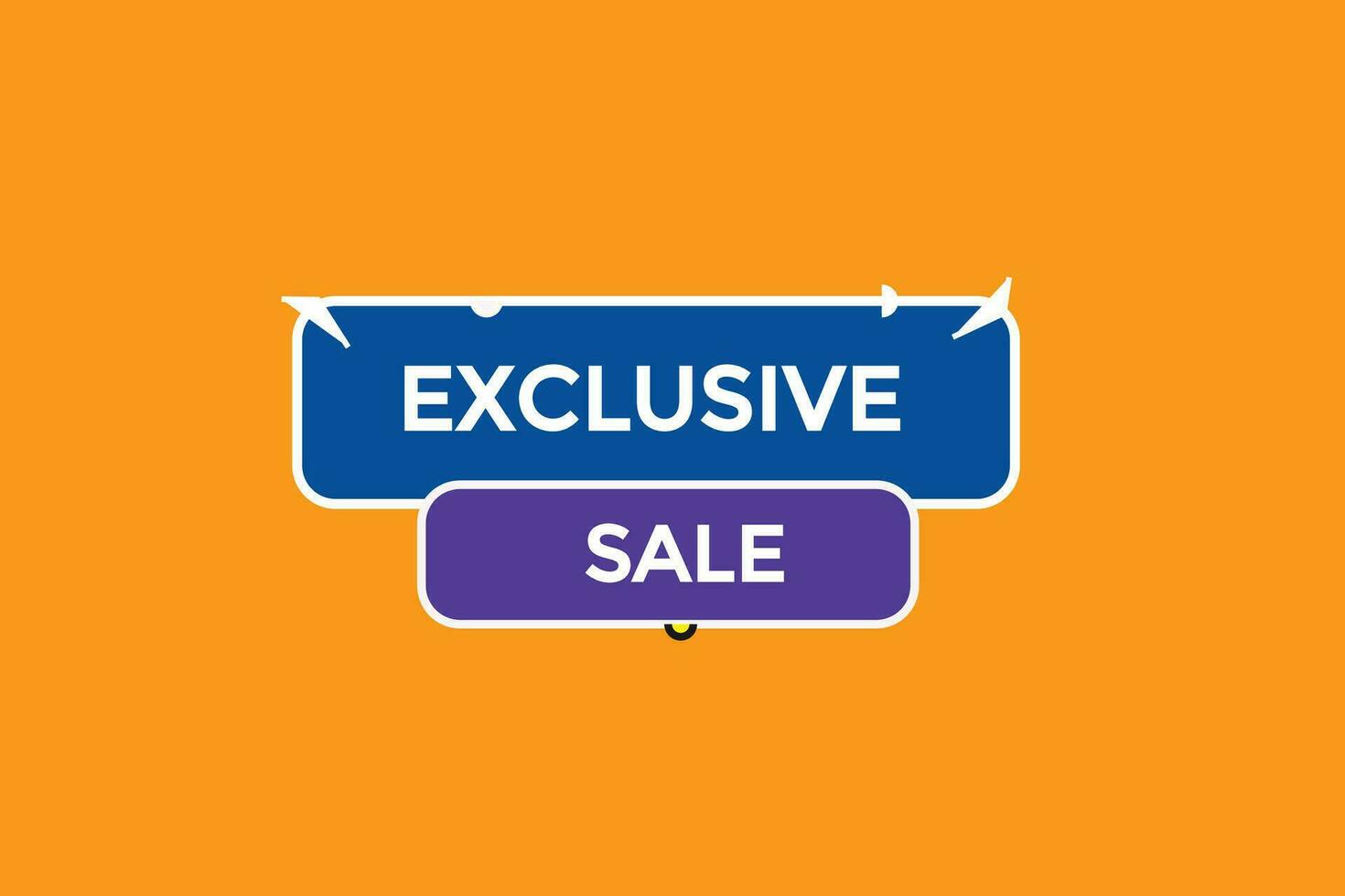 new exclusive sale website, click button, level, sign, speech, bubble  banner, vector
