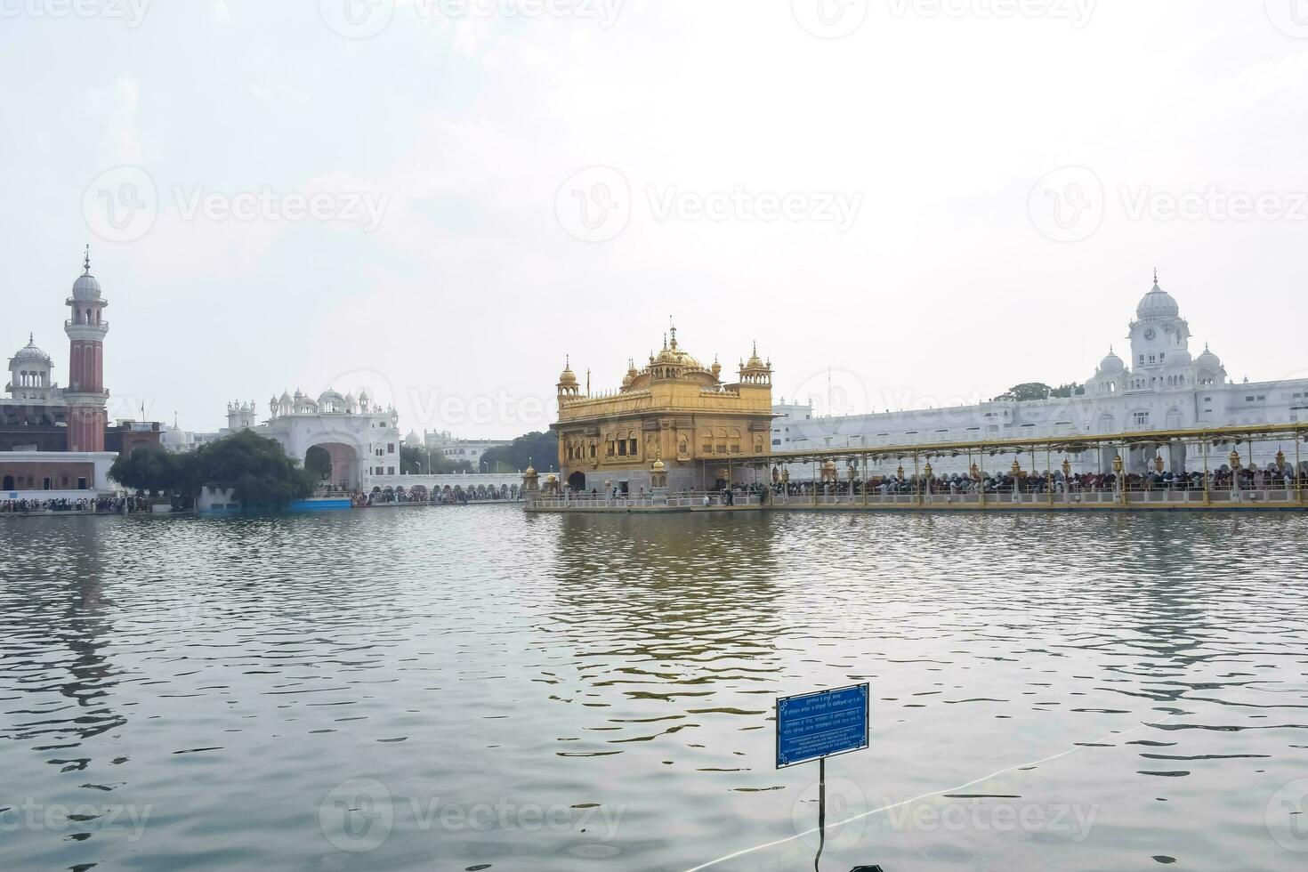 Beautiful view of Golden Temple - Harmandir Sahib in Amritsar, Punjab, India, Famous indian sikh landmark, Golden Temple, the main sanctuary of Sikhs in Amritsar, India photo