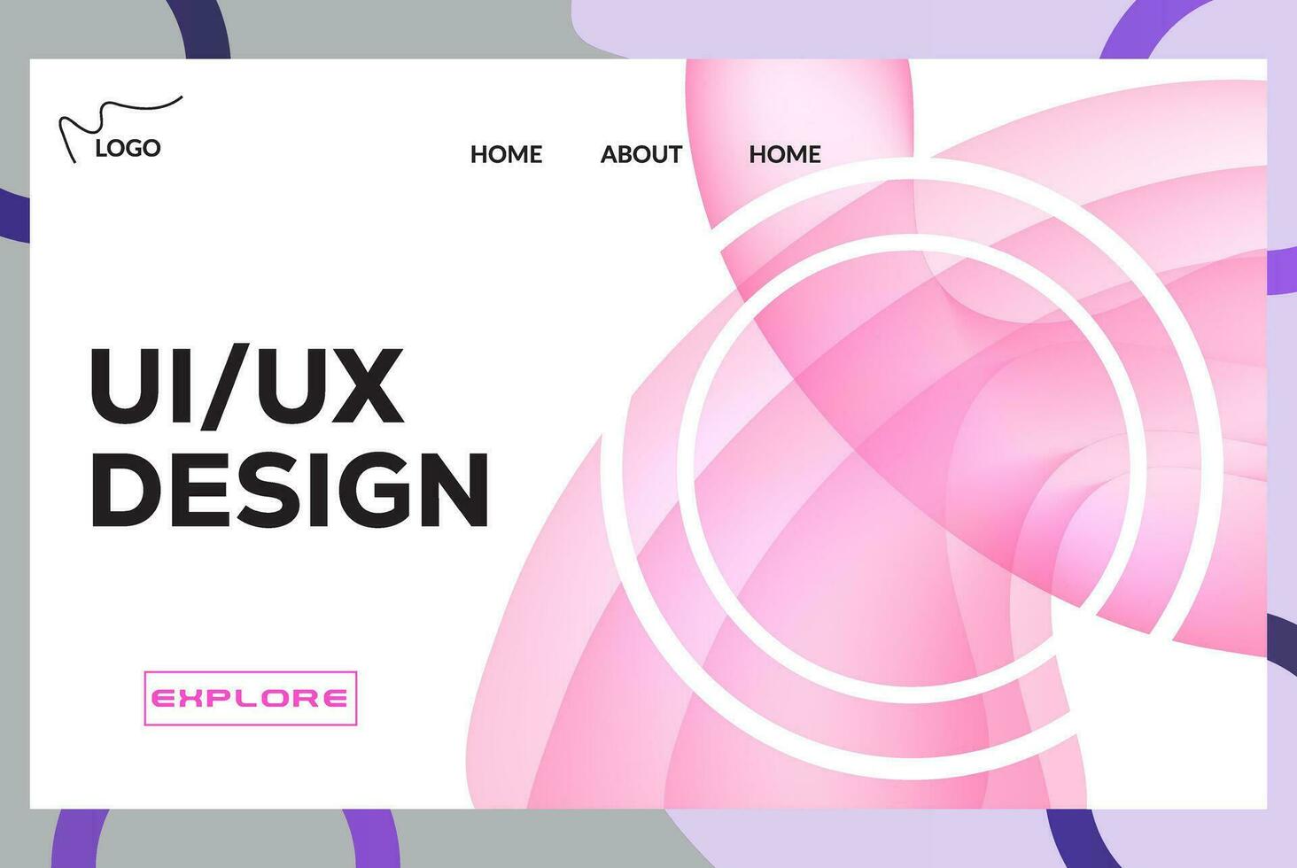 landing page design templates illustrator vector