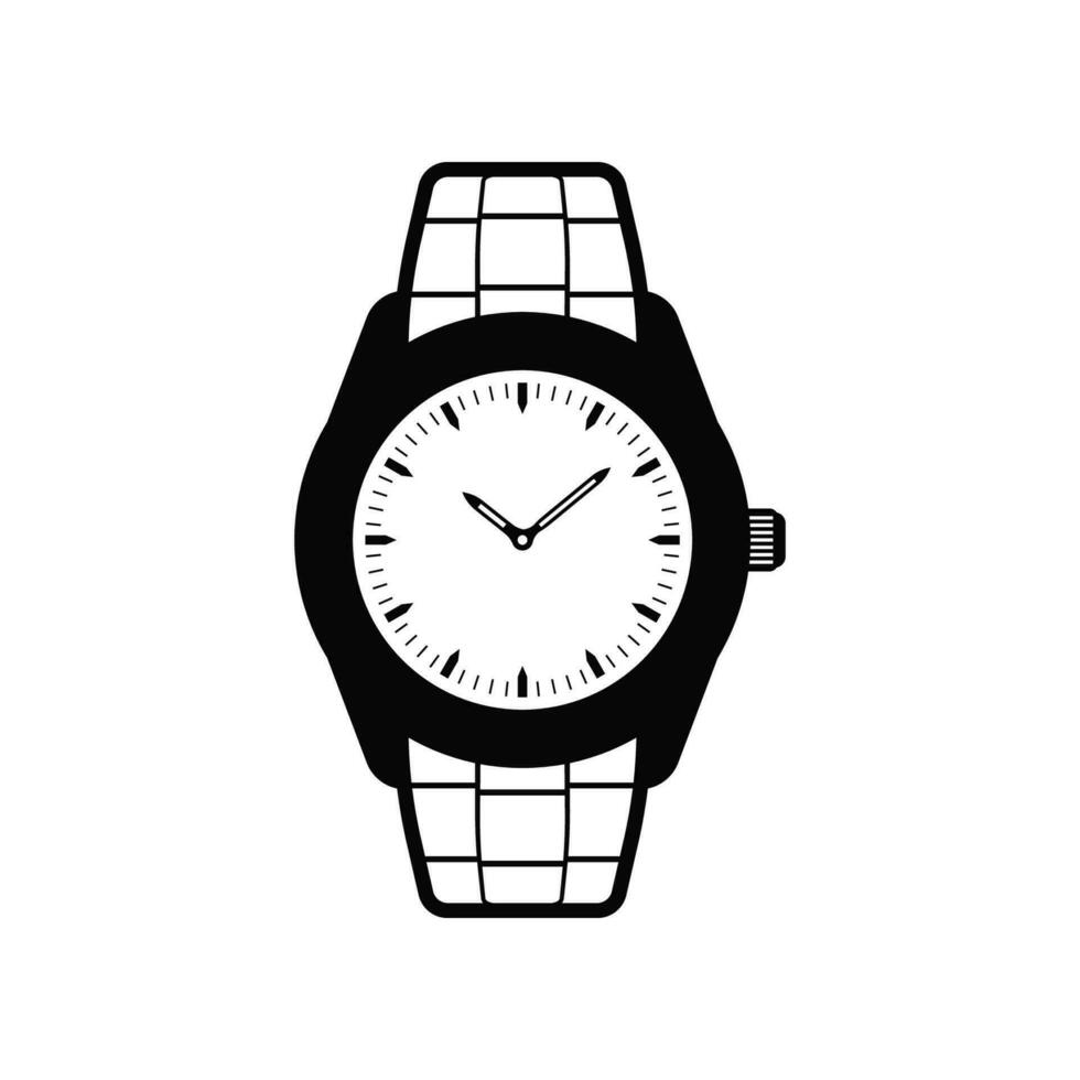 reloj vector icono aislado en blanco antecedentes