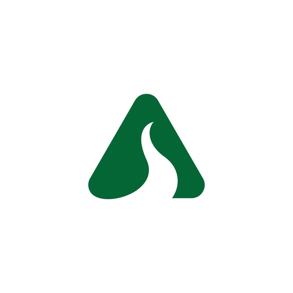 abstract letter A logo icon vector template