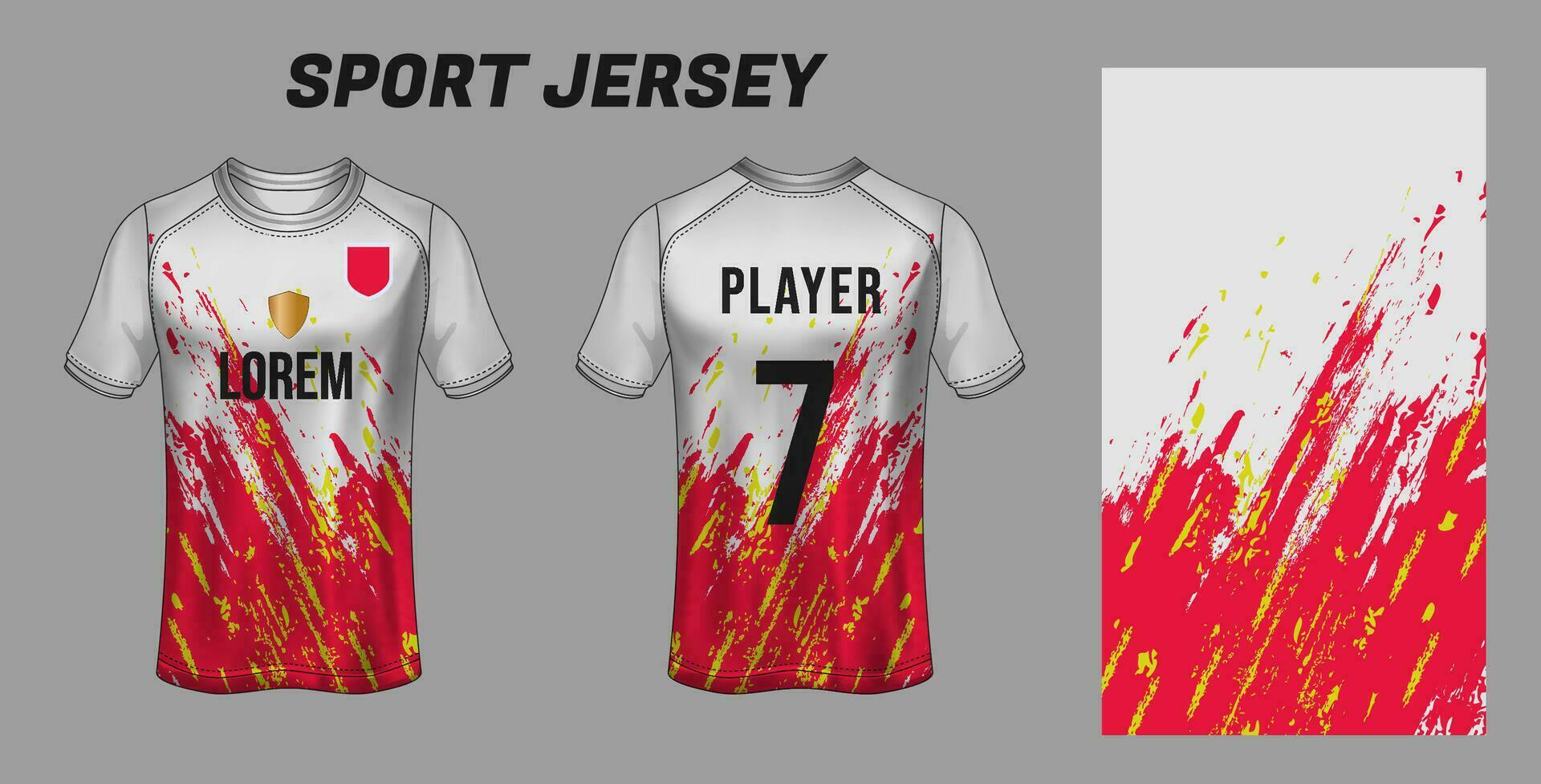 Sport Jersey Design Fabric Textile for Sublimation vector