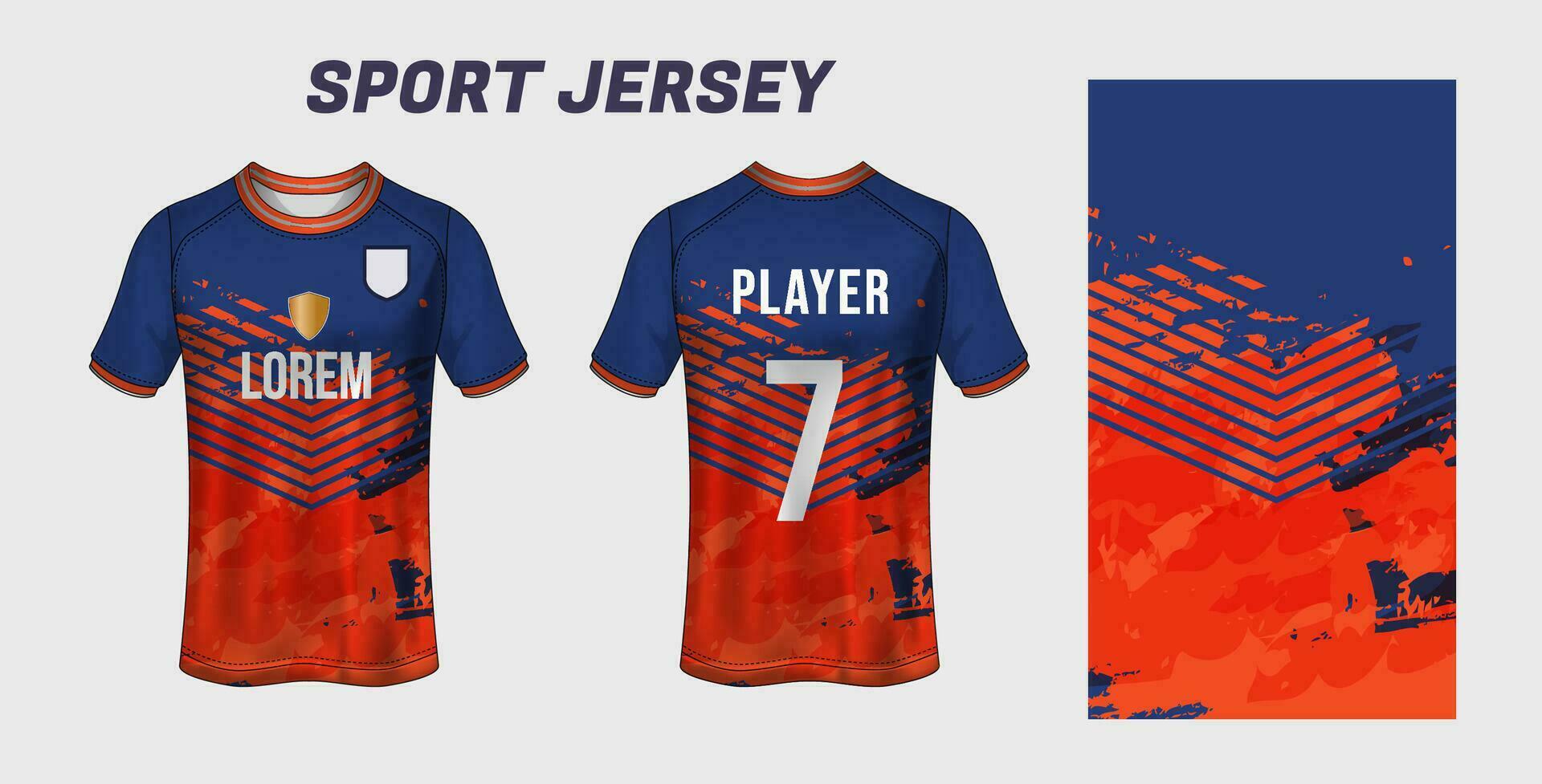 deporte jersey diseño tela textil para sublimación vector