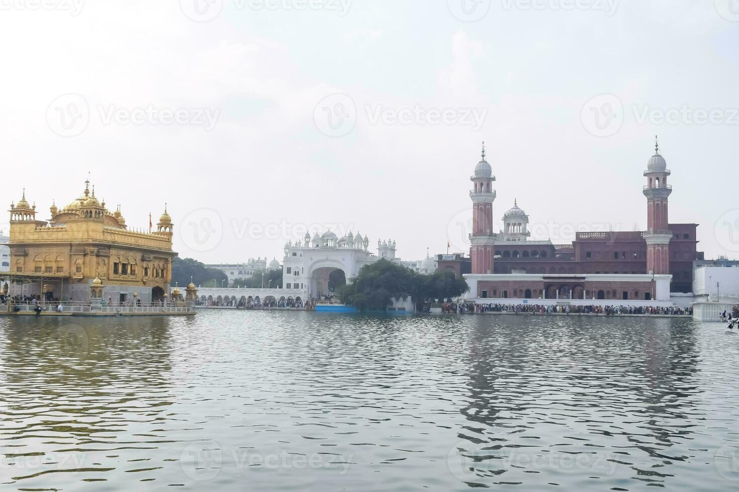 Beautiful view of Golden Temple - Harmandir Sahib in Amritsar, Punjab, India, Famous indian sikh landmark, Golden Temple, the main sanctuary of Sikhs in Amritsar, India photo