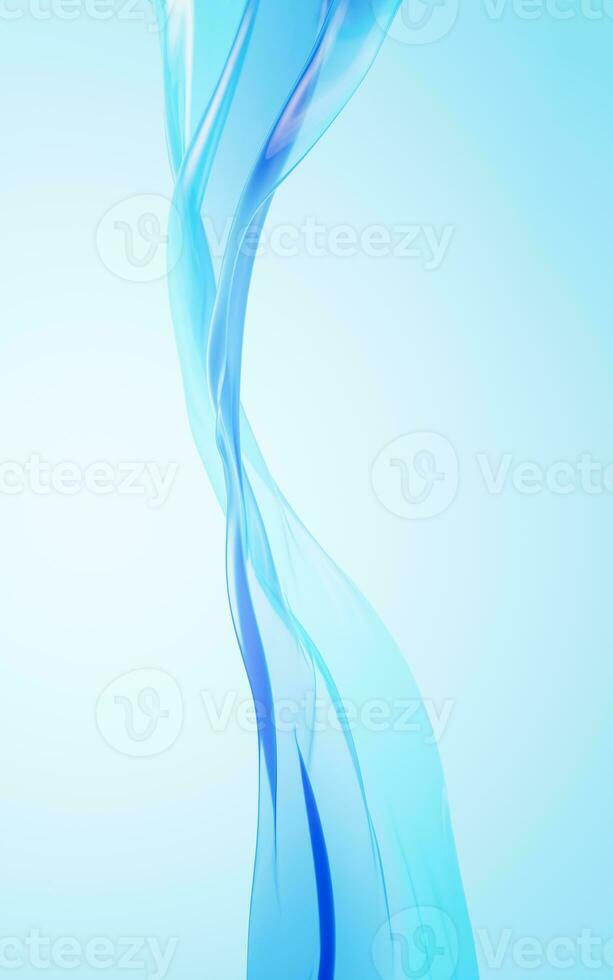 Flowing transparent cloth background, 3d rendering. photo
