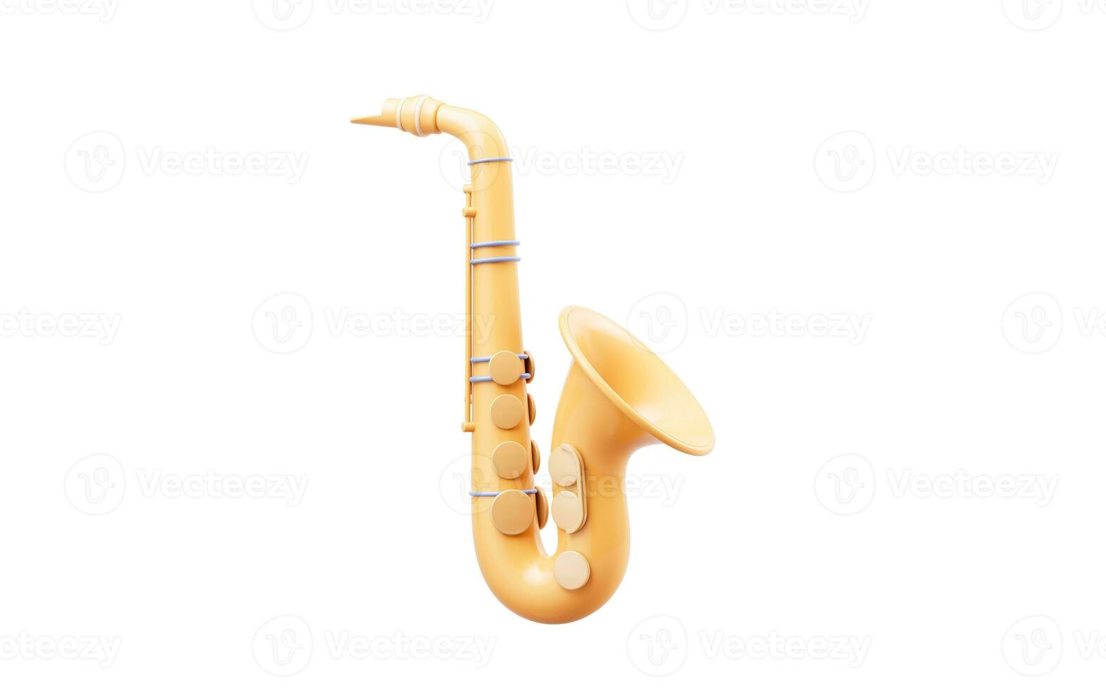 Isolated music instrument, 3d rendering. photo