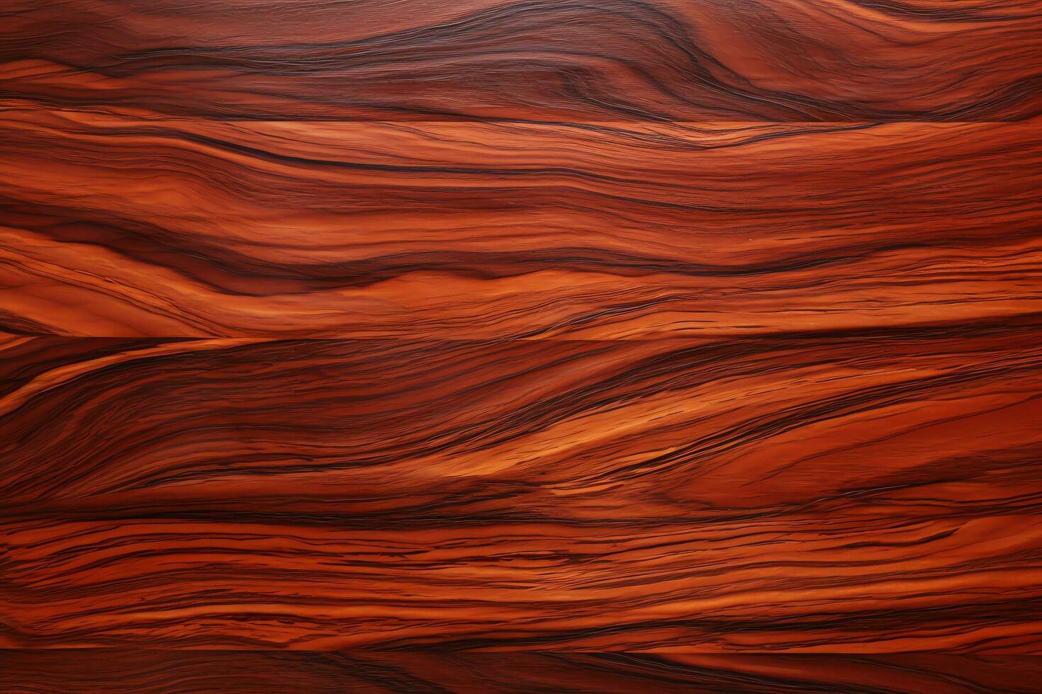 Cocobolo wood with its reddish brown color and striking grain wood texture, AI Generated photo