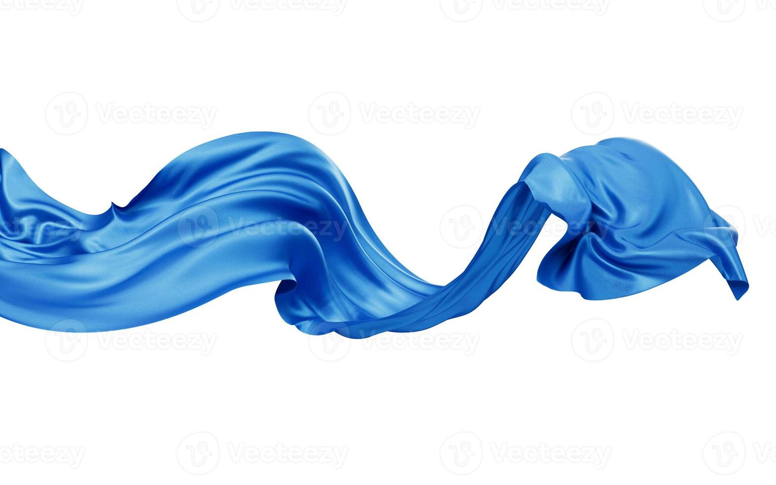 Flowing wave cloth curve line, 3d rendering. 33498296 Stock Photo at