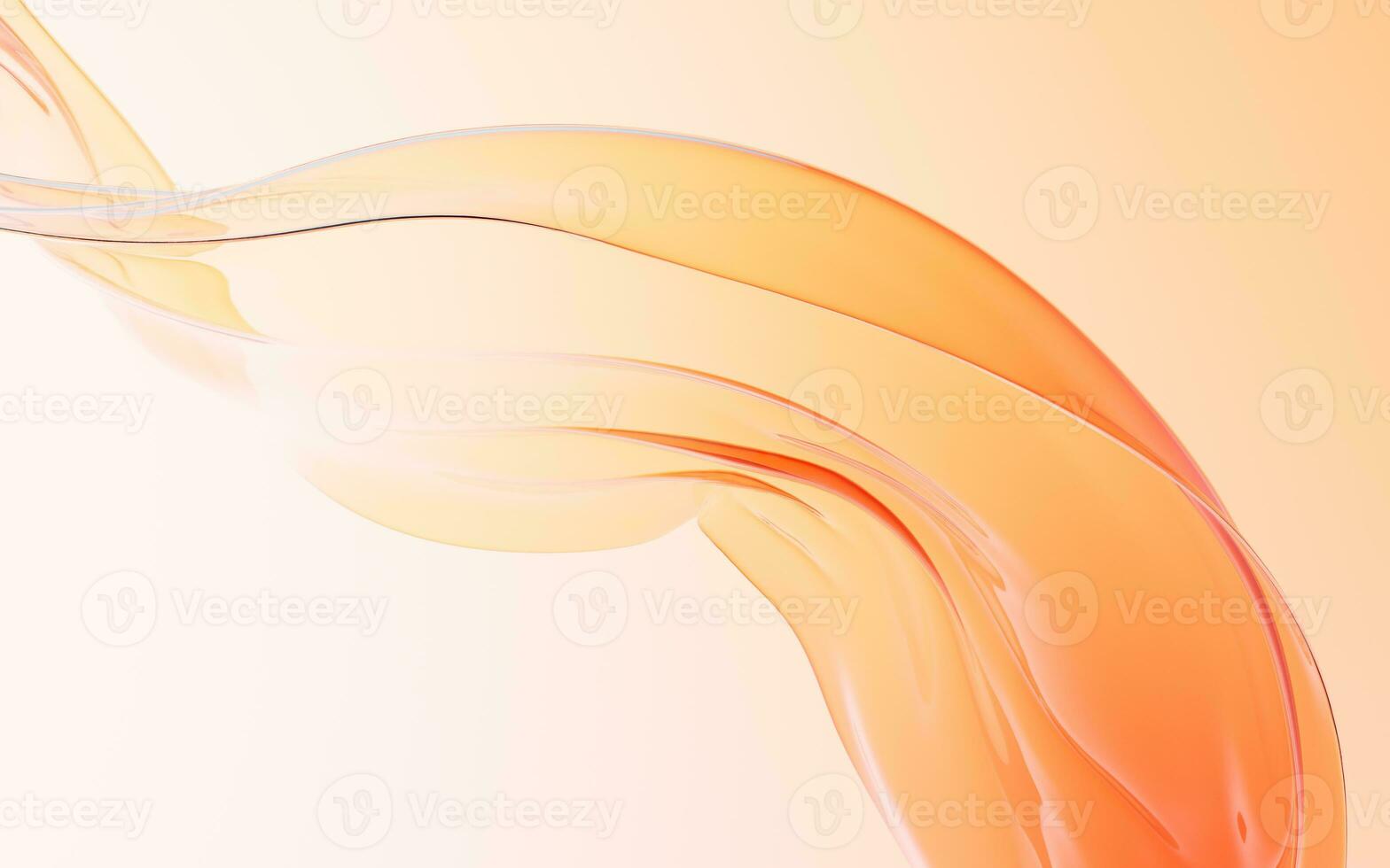 Flowing transparent cloth background, 3d rendering. photo