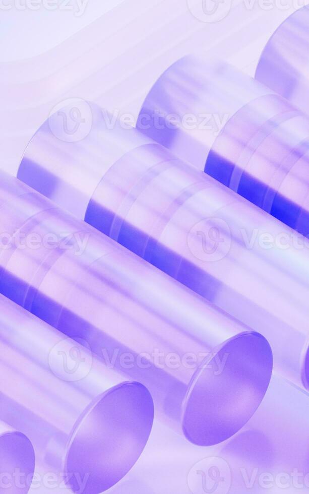 Abstract glass shape background, 3d rendering. photo