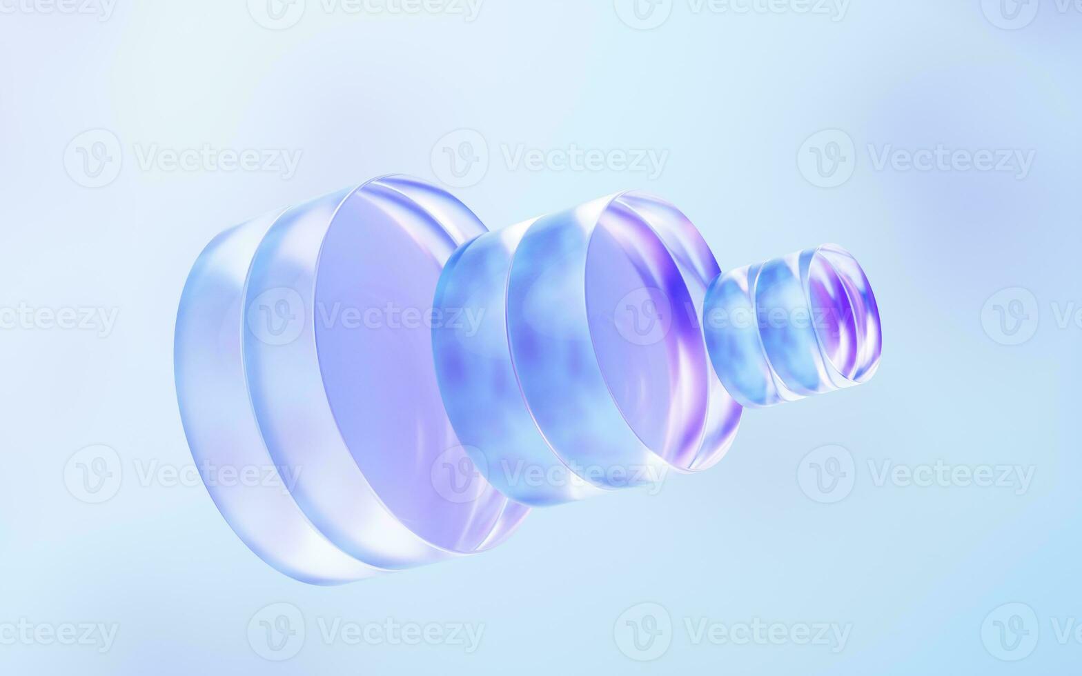 Abstract curve glass geometry background, 3d rendering. photo