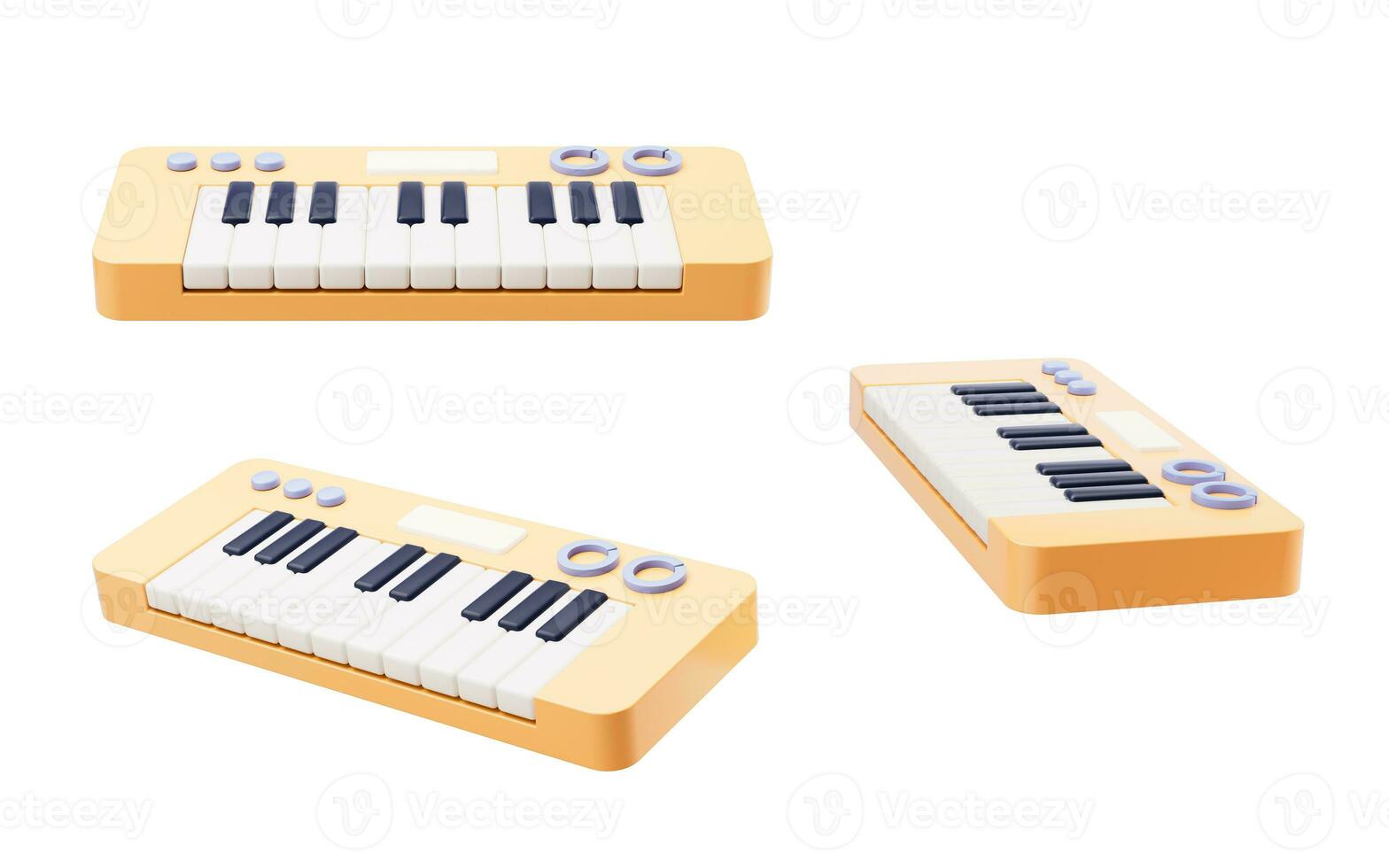 Isolated music instrument, 3d rendering. photo