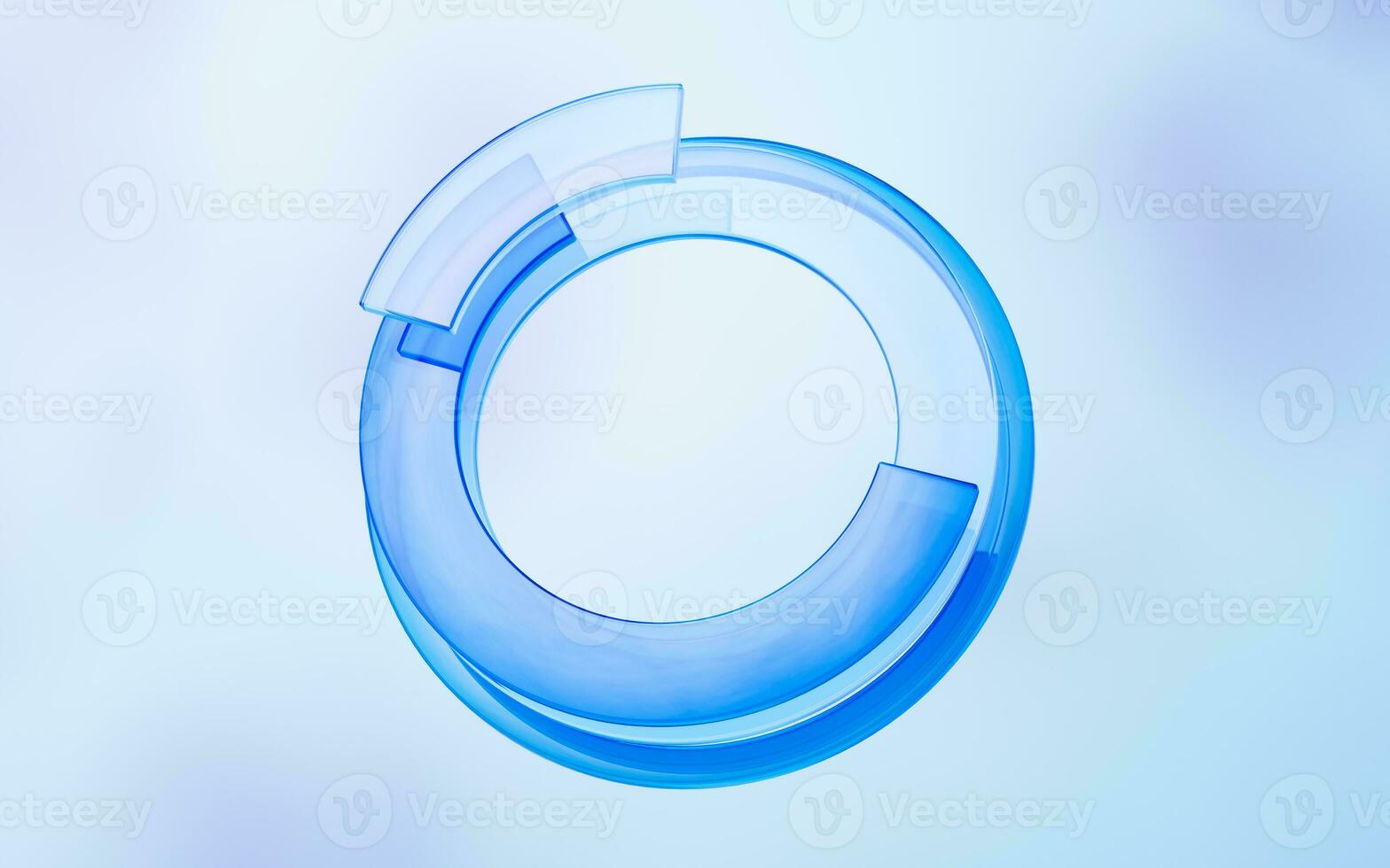 Abstract curve glass geometry background, 3d rendering. photo