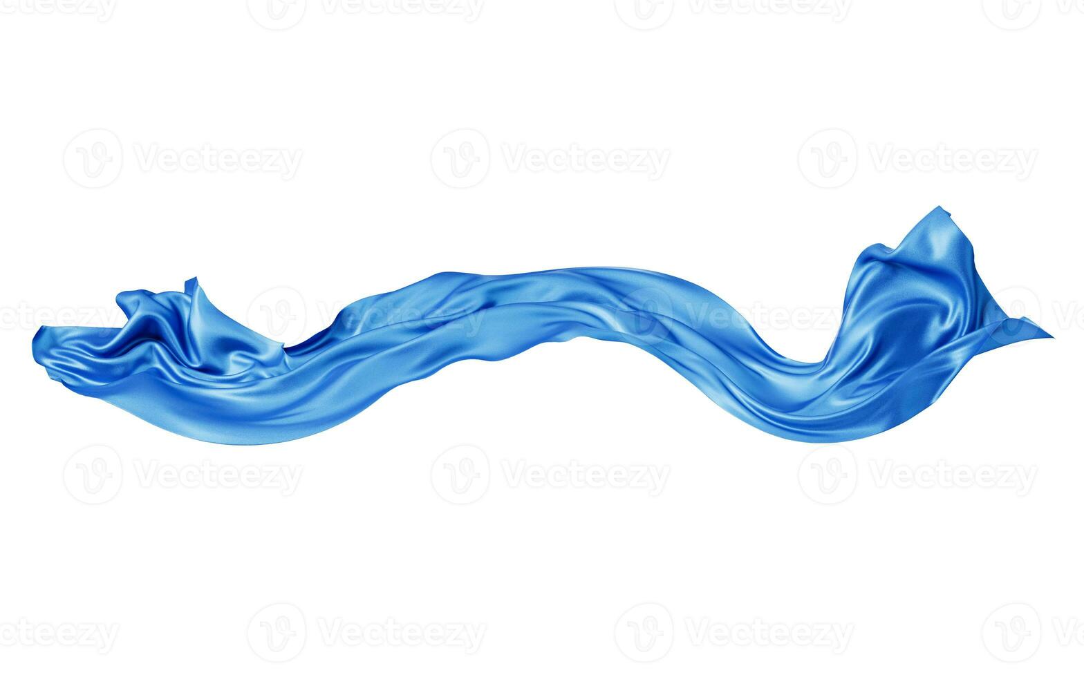 Flowing wave cloth curve line, 3d rendering. photo