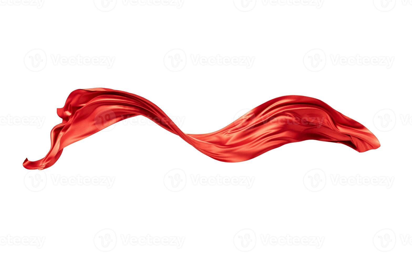 Flowing wave cloth curve line, 3d rendering. photo