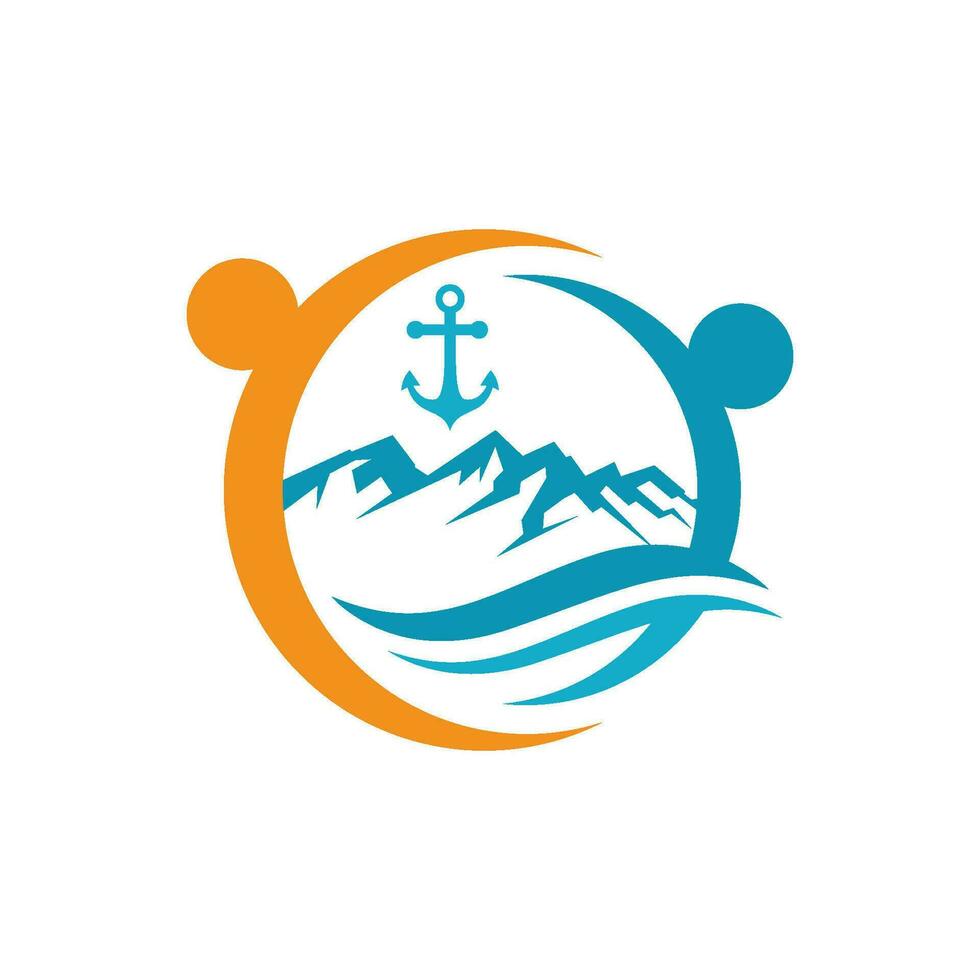 Mountain icon Logo vector