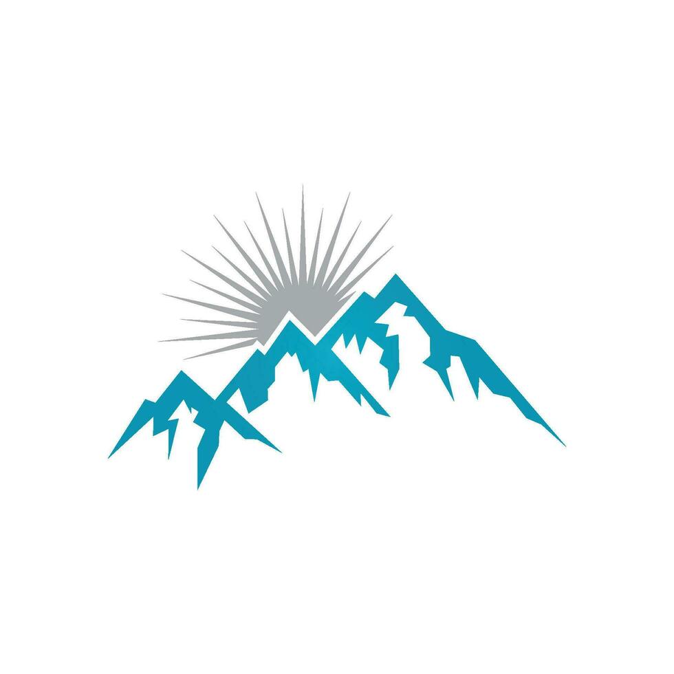 logotipo de icono de montaña vector