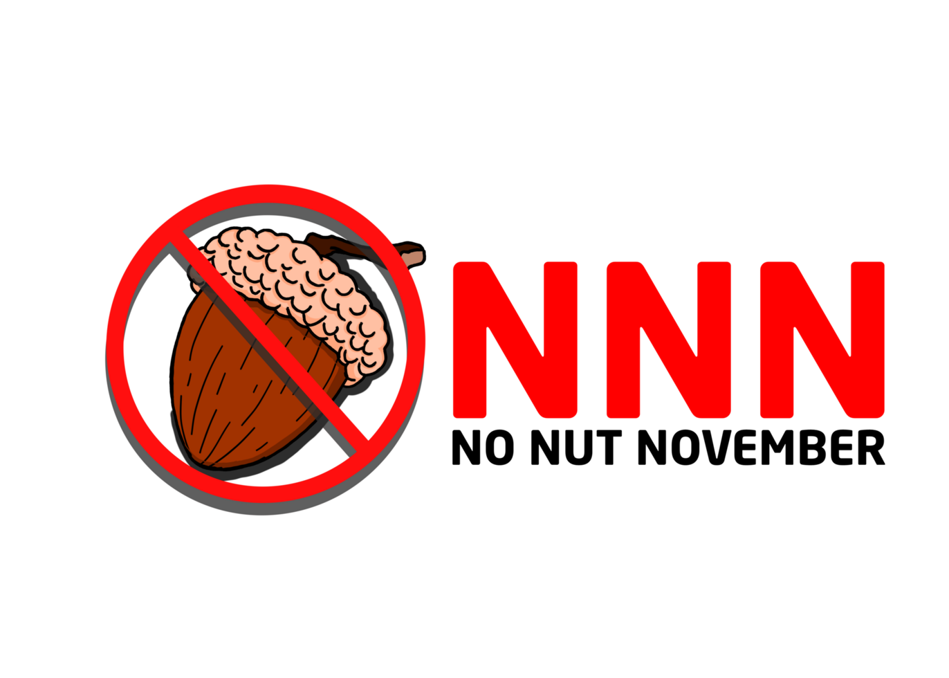 NNN - No Nut November Challenge png