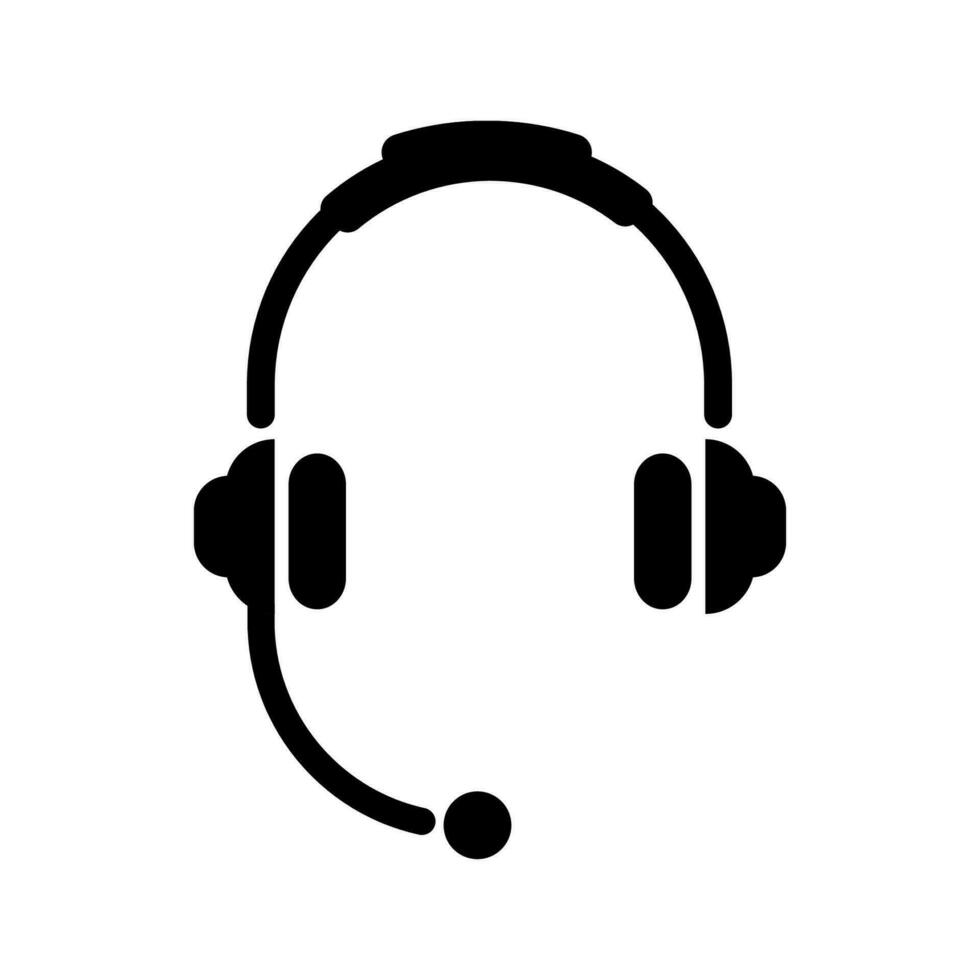 auriculares icono vector ilustración logo modelo para muchos objetivo. aislado en blanco antecedentes