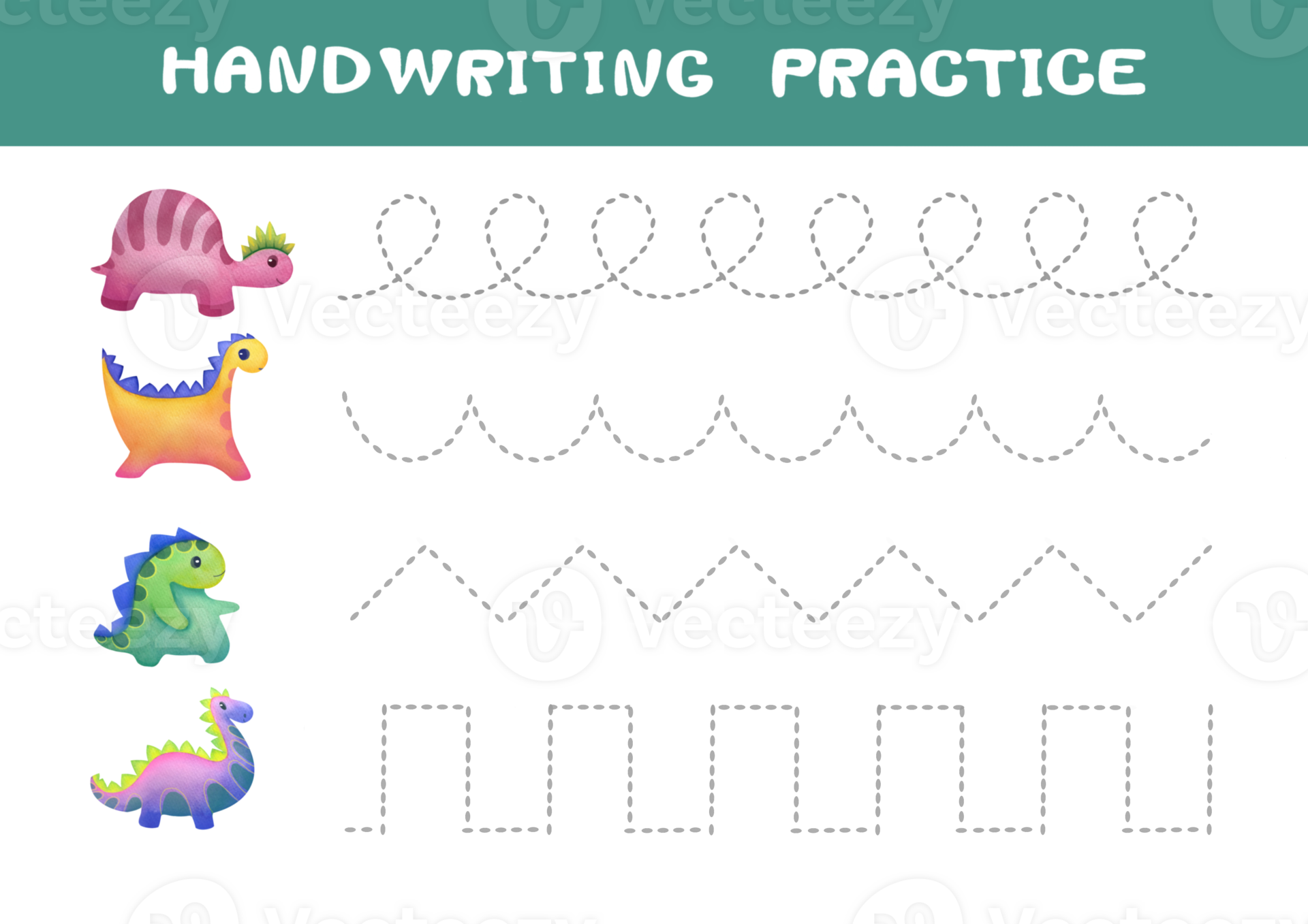 tracing-lines-for-children-handwriting-practice-with-cartoon-dinosaurs