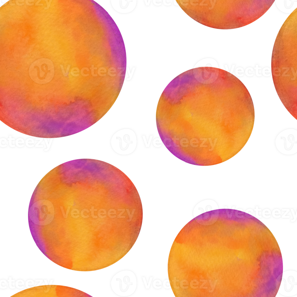 watercolor planets mercury, venus, mars, jupiter background. bright neon orange and pink globe, glowing balls. Galaxy art, universe space seamless pattern for packaging paper, fabrics, textile png