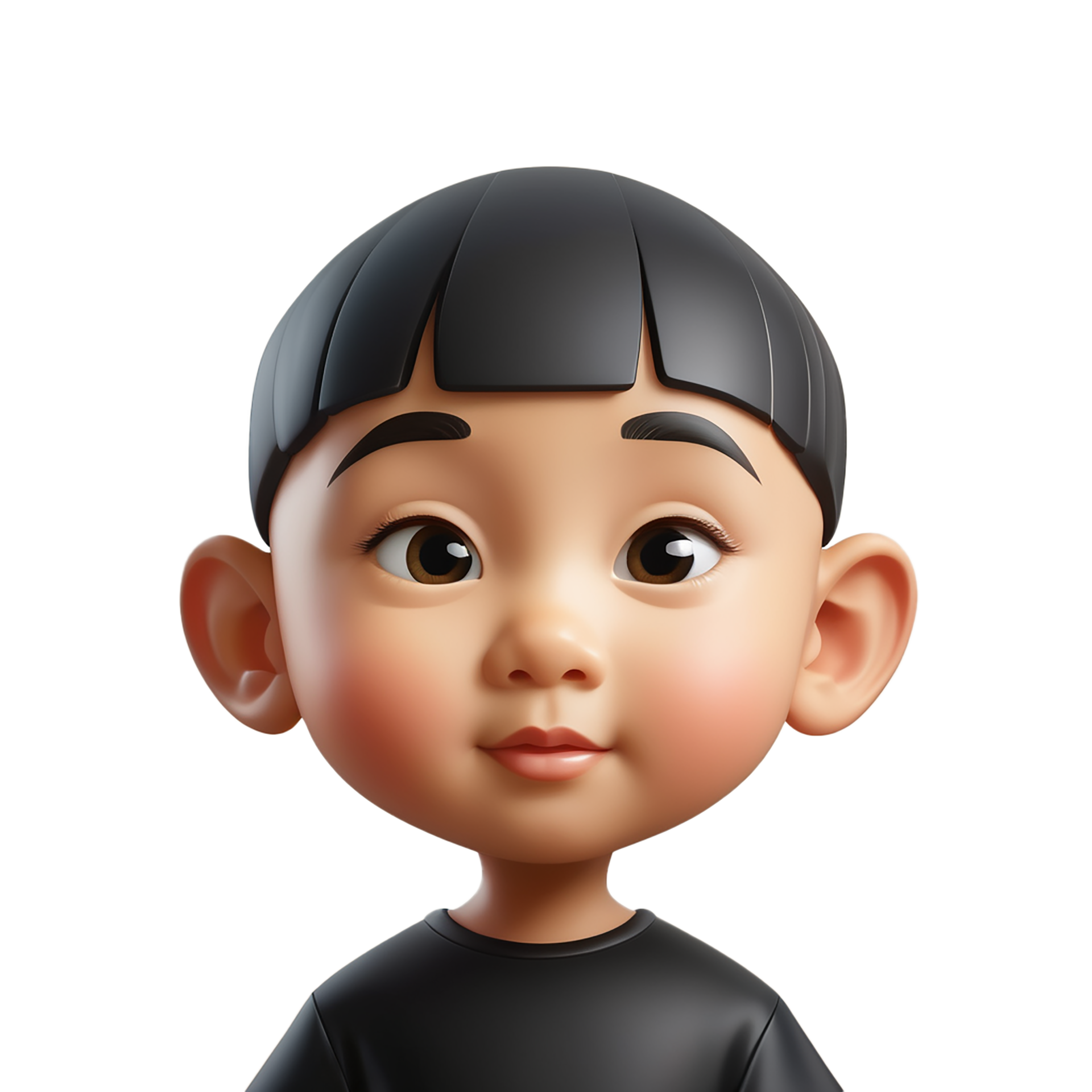 Ai Generative Cartoon Portrait Of A Child On Transparent Background Ai Generative Cartoon Portrait Of A Child On Transparent Background