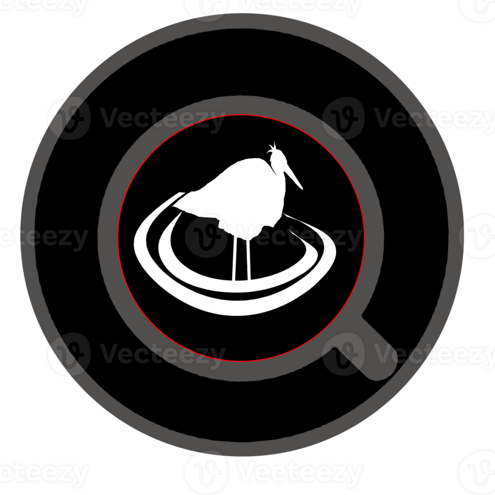 logo illustration icon cup of coffee espresso cappuccino with flat white had shape design png