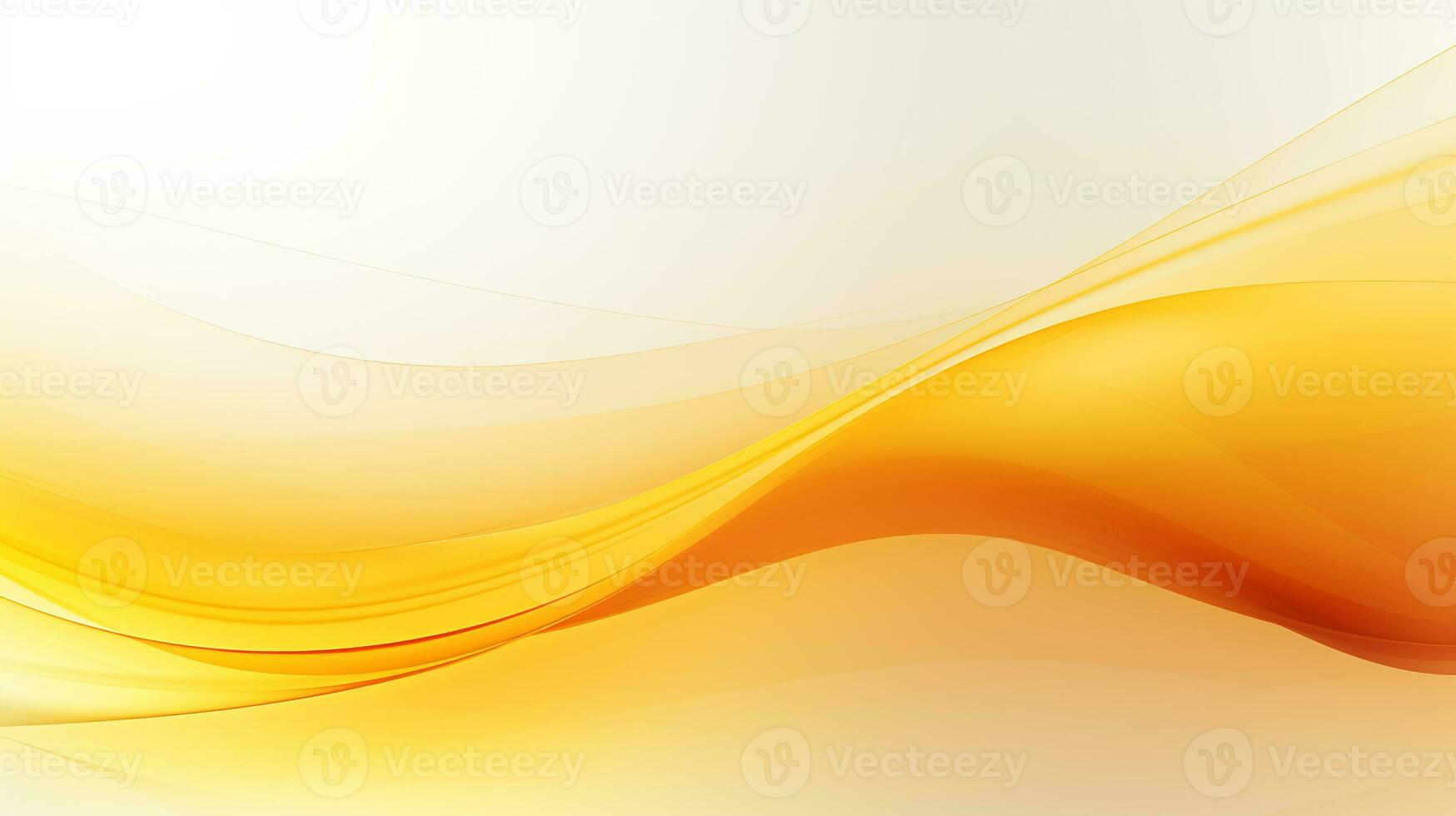 Orange and yellow abstract wave background AI Generative photo