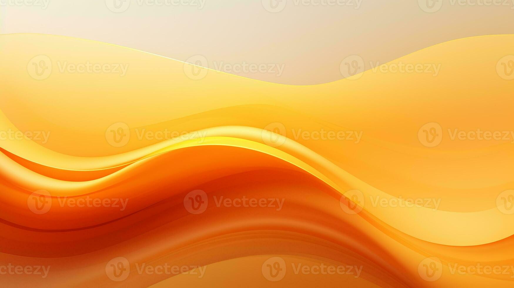 Orange and yellow abstract wave background AI Generative photo