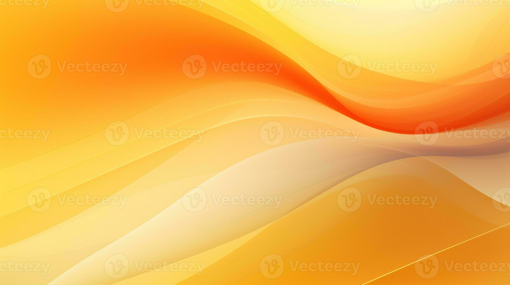 Orange and yellow abstract wave background AI Generative photo