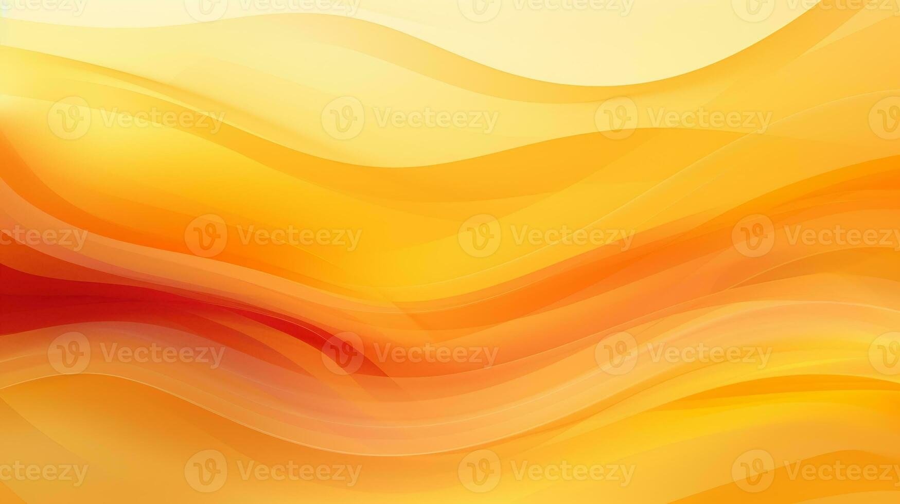 Orange and yellow abstract wave background AI Generative photo