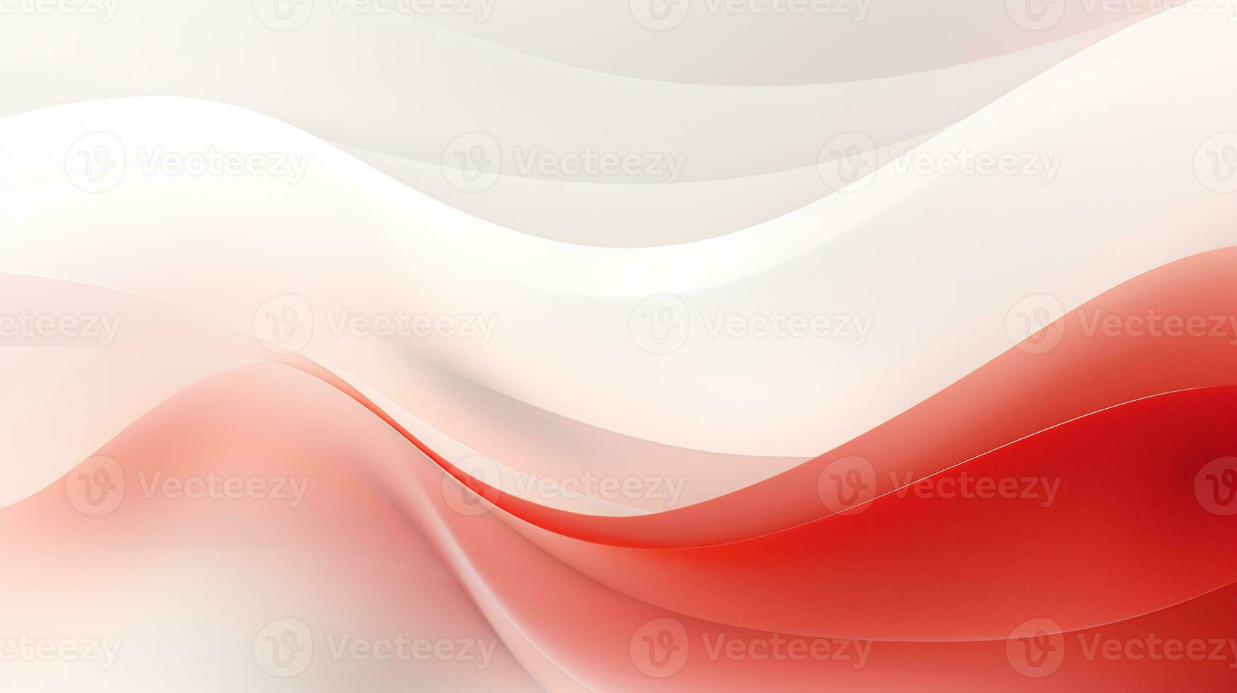 Red and white abstract wave background AI Generative photo