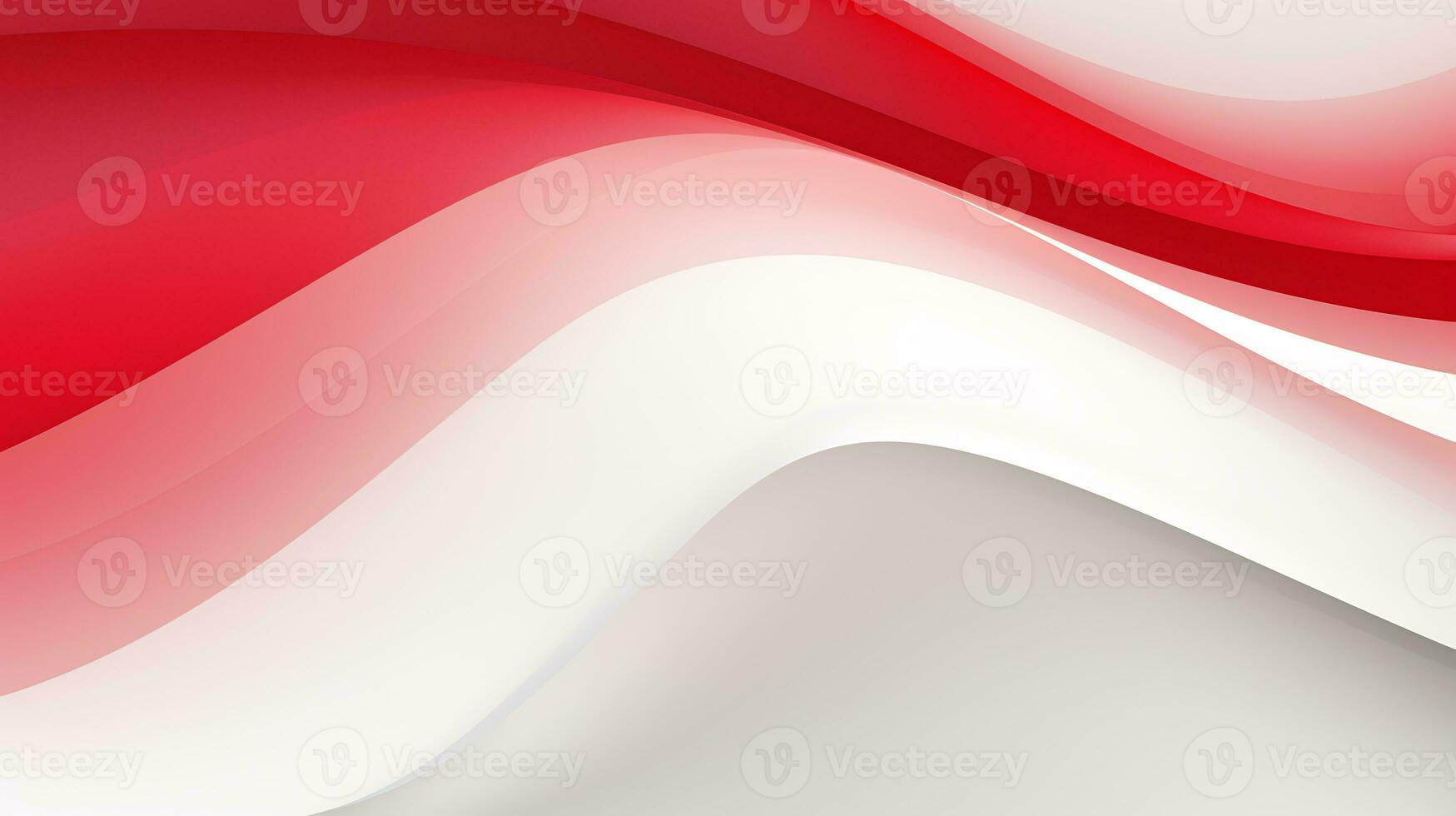 Red and white abstract wave background AI Generative photo