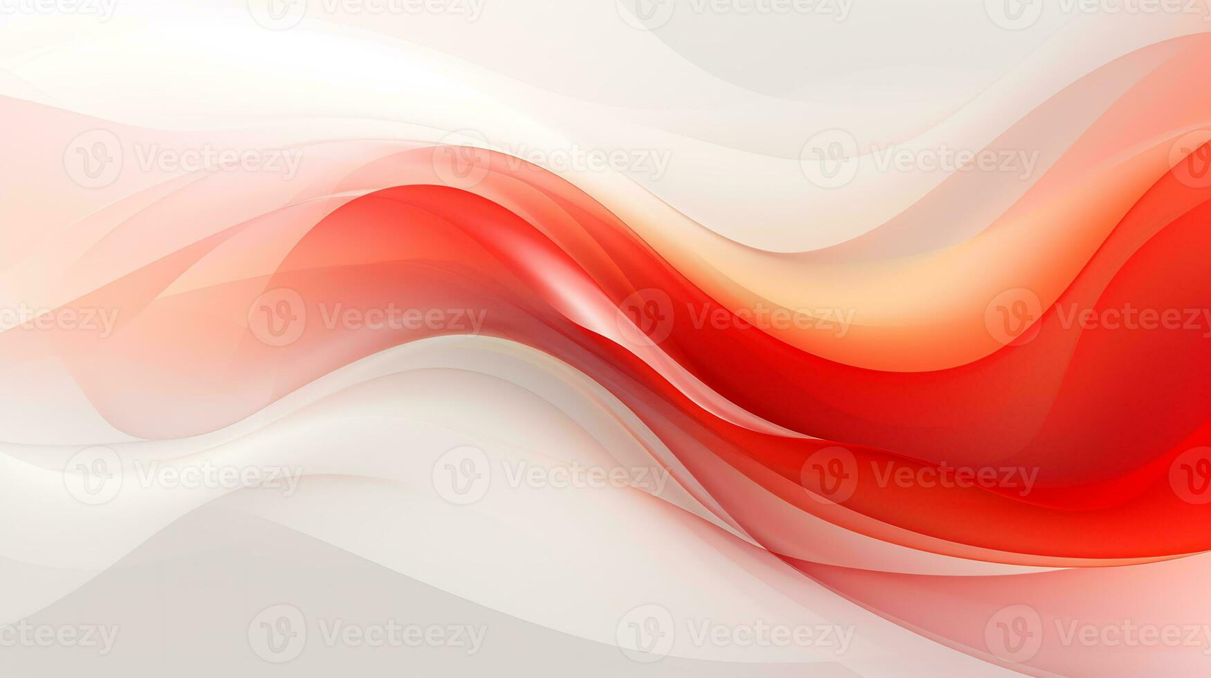Red and white abstract wave background AI Generative photo