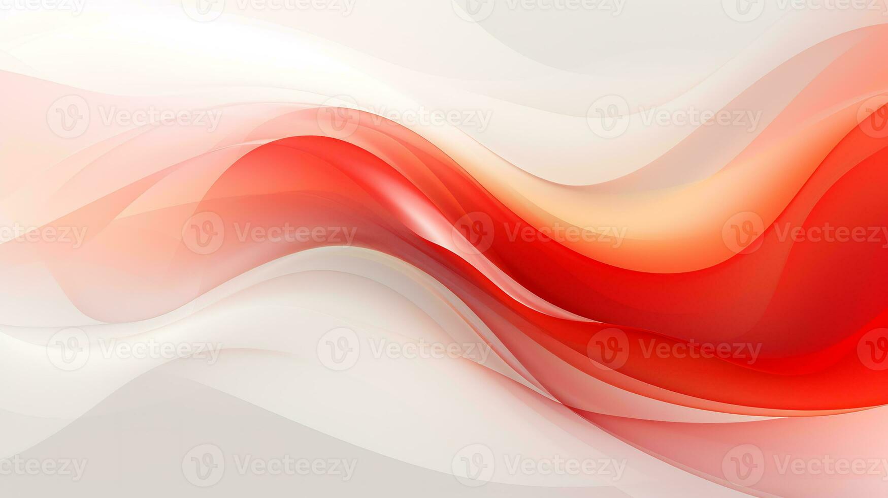 Red and white abstract wave background AI Generative photo