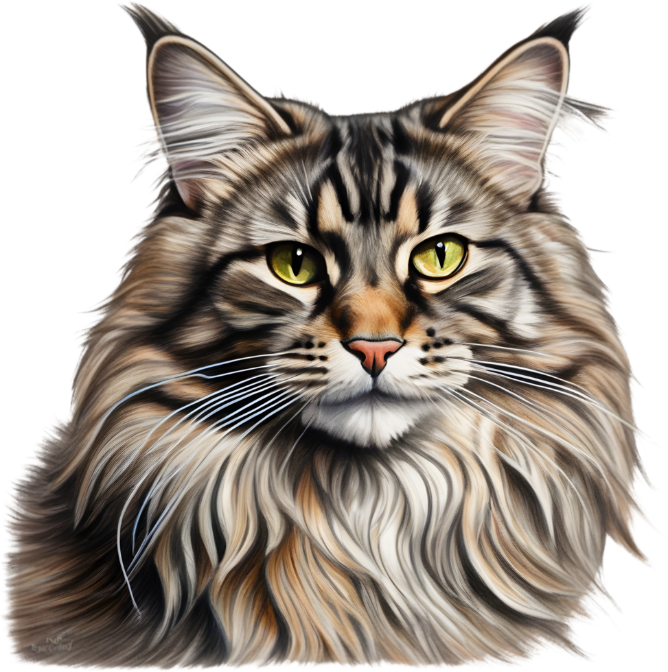 A Main Coon cat. AI-Generated. png