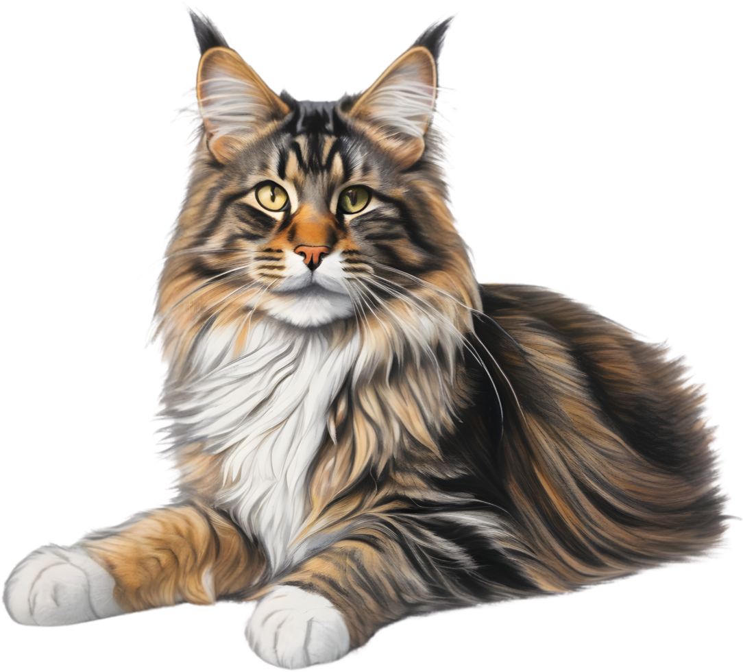 A Main Coon cat. AI-Generated. png