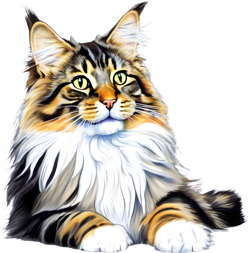 A Main Coon cat. AI-Generated. png