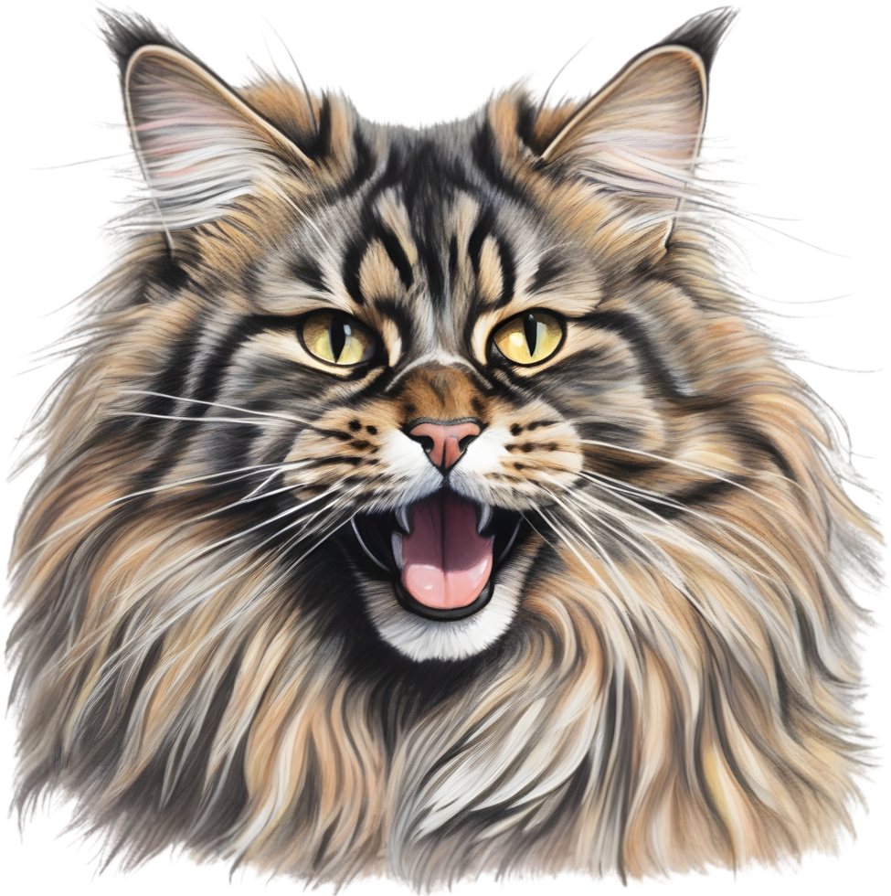 A Main Coon cat. AI-Generated. png