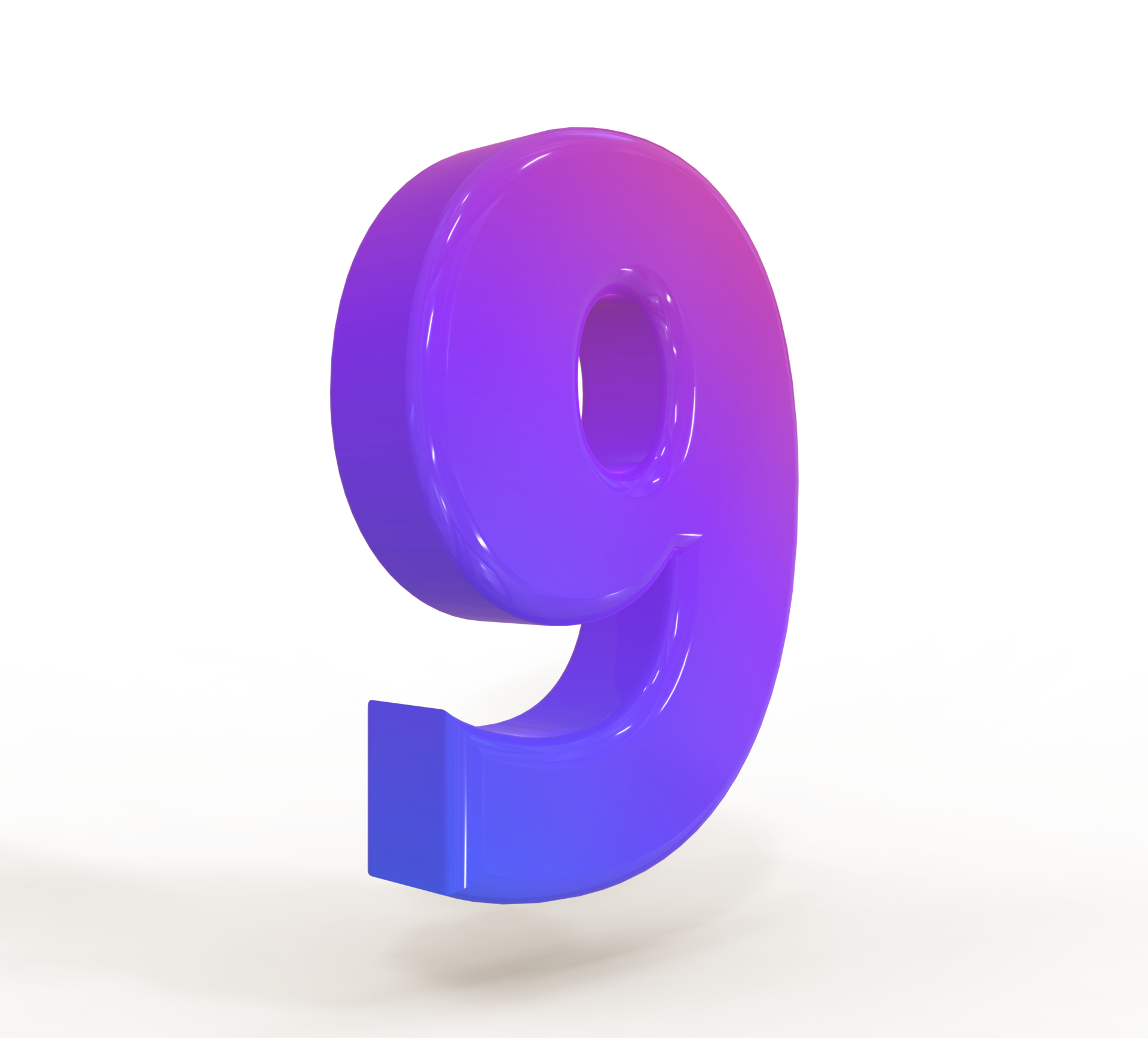 Number 1 To 9 3d Style Color Gradient 33501853 PNG number-1-to-9-3d-style-color-gradient-33501853-png