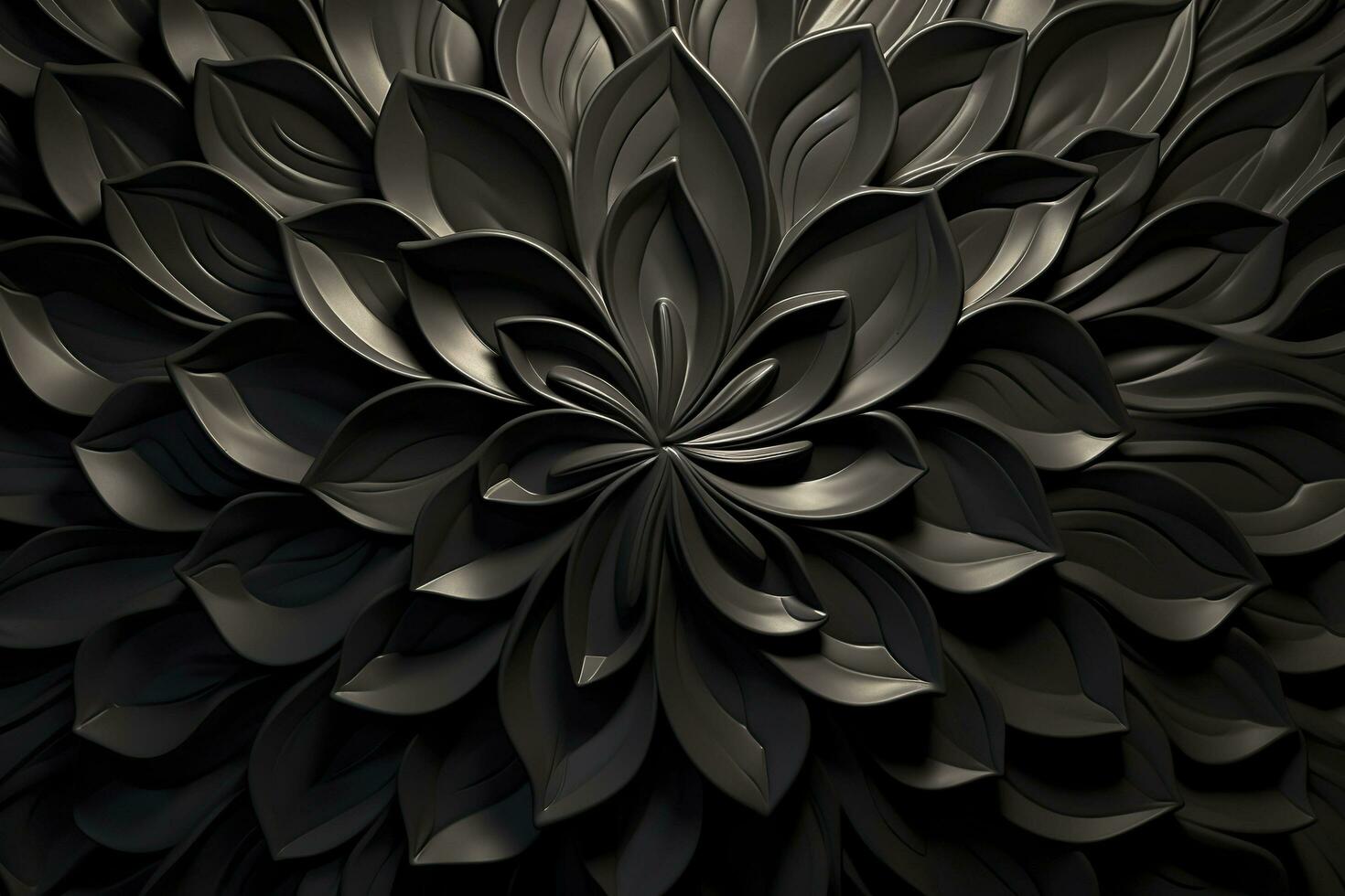 3d illustration of abstract geometric composition.AI Generated photo
