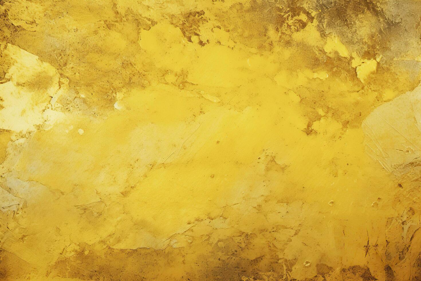 Yellow grunge wall texture background.AI Generated photo