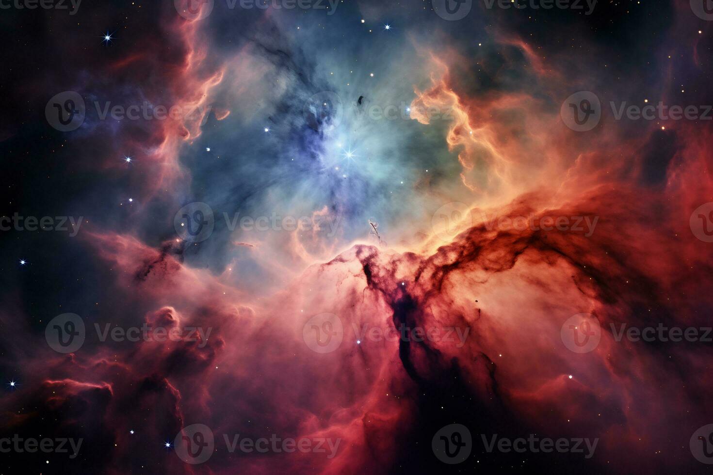 the expanse of space a celestial wonder unfolded AI Generative photo
